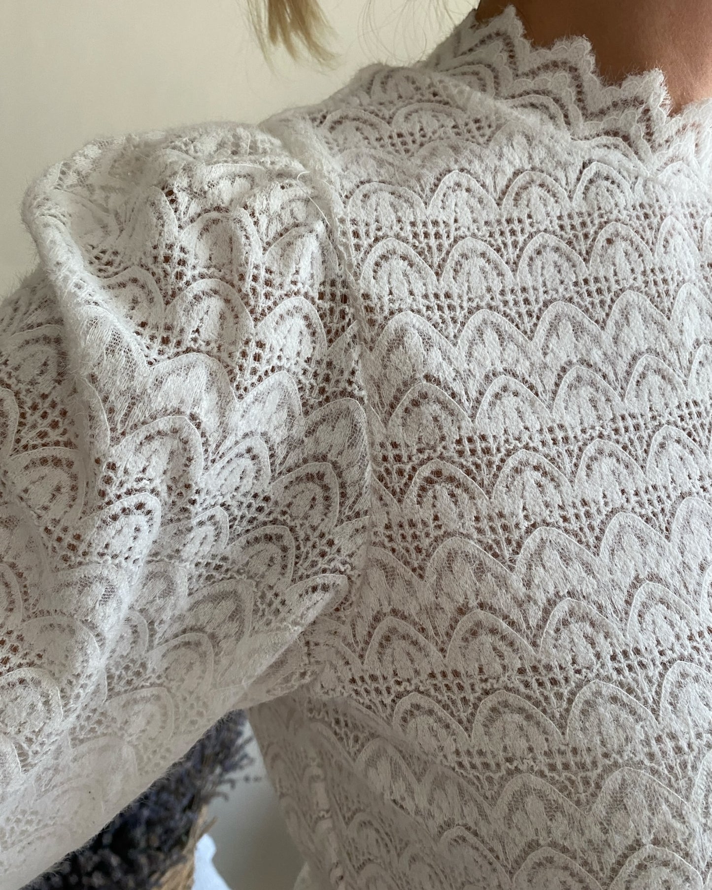 Maglia in pizzo con mezzo collo art.78405 Wendy ARTLOVE