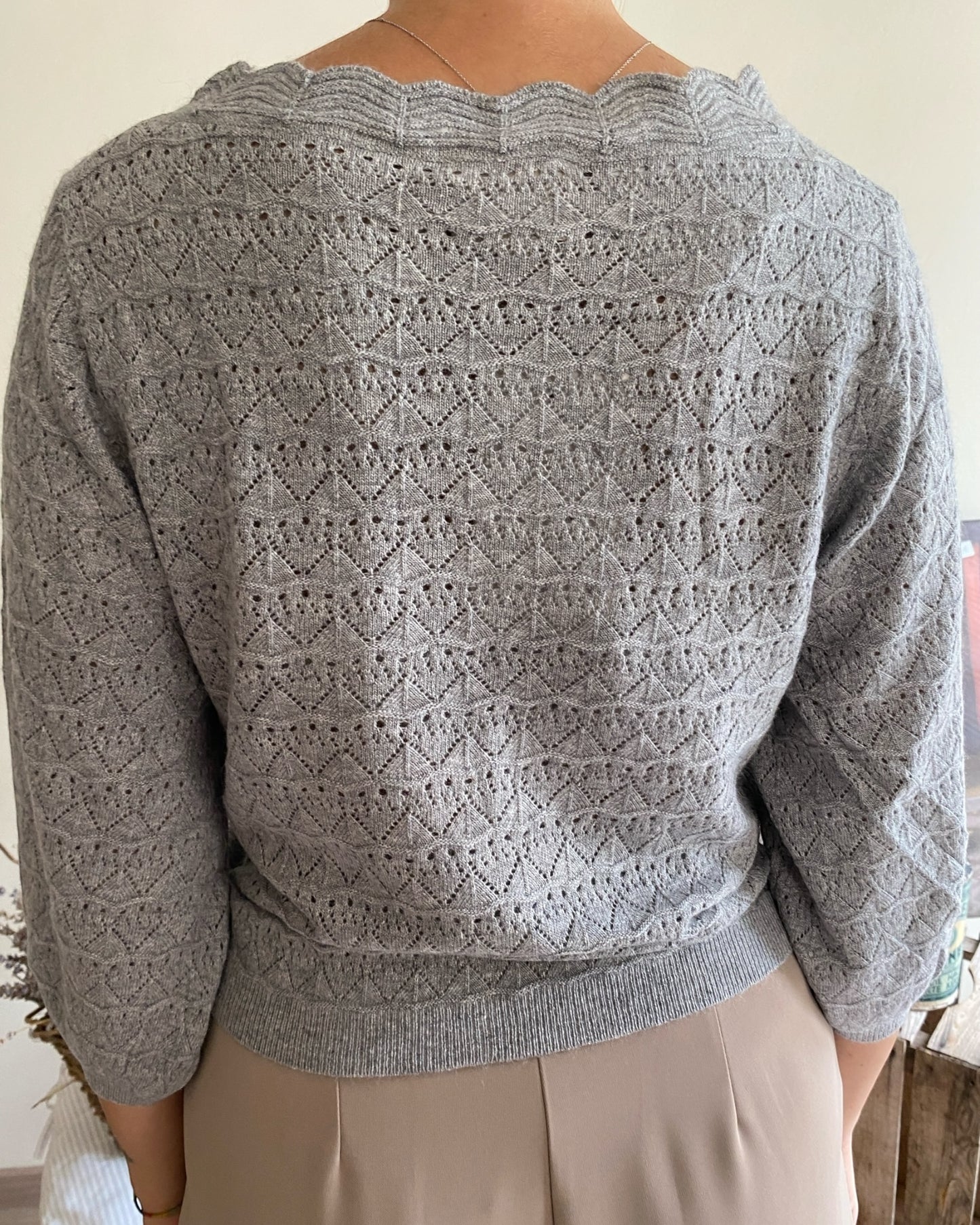 Maglia a scatoletta con manica 3/4 a palloncino art.78333 LOUKA ARTLOVE