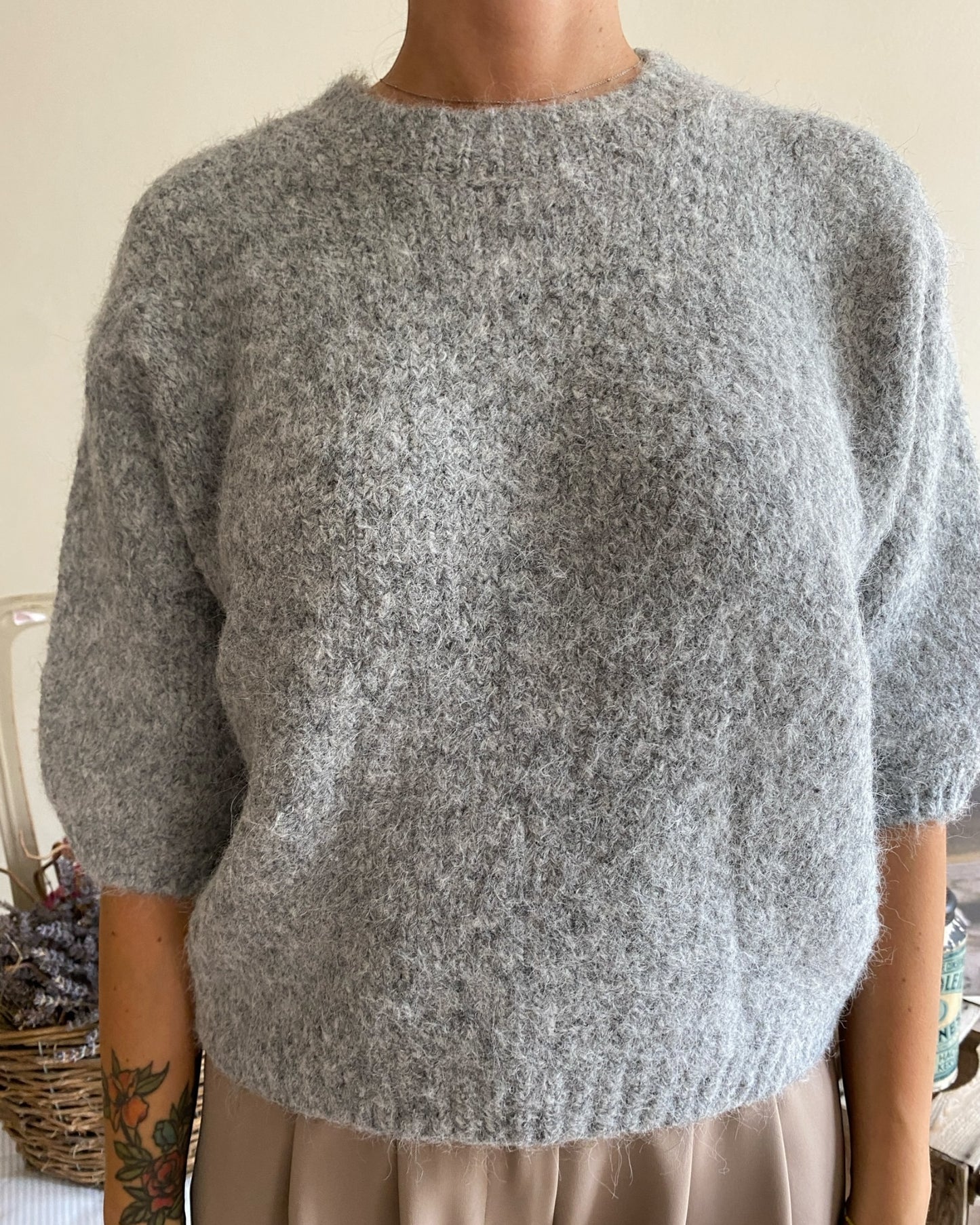 Maglione a scatoletta con manica 3/4 art.78323 LYCIE ARTLOVE