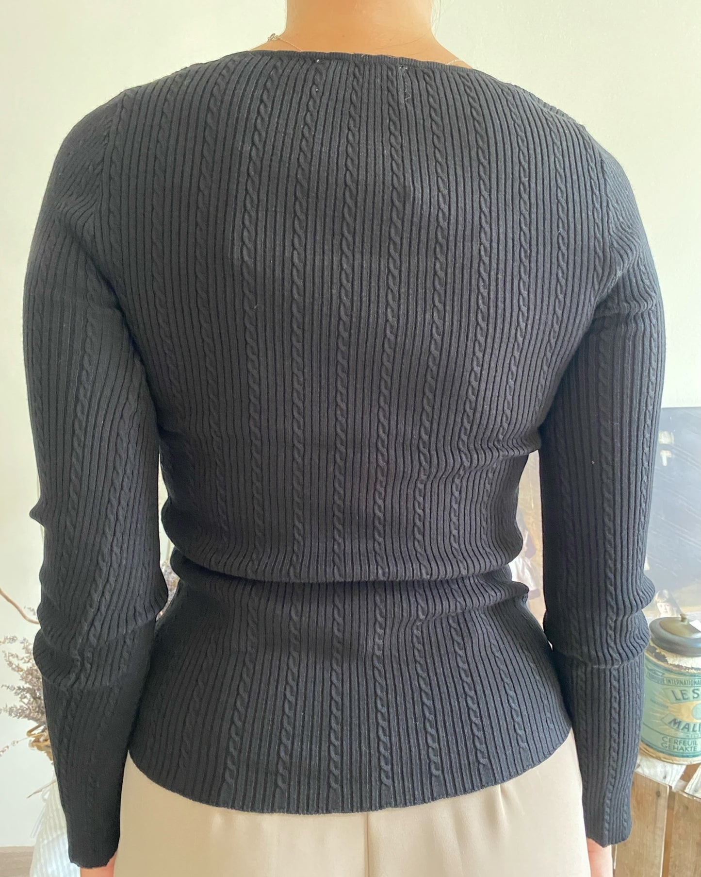 Maglia costine con scollo rotondo art. AURORE ARTLOVE