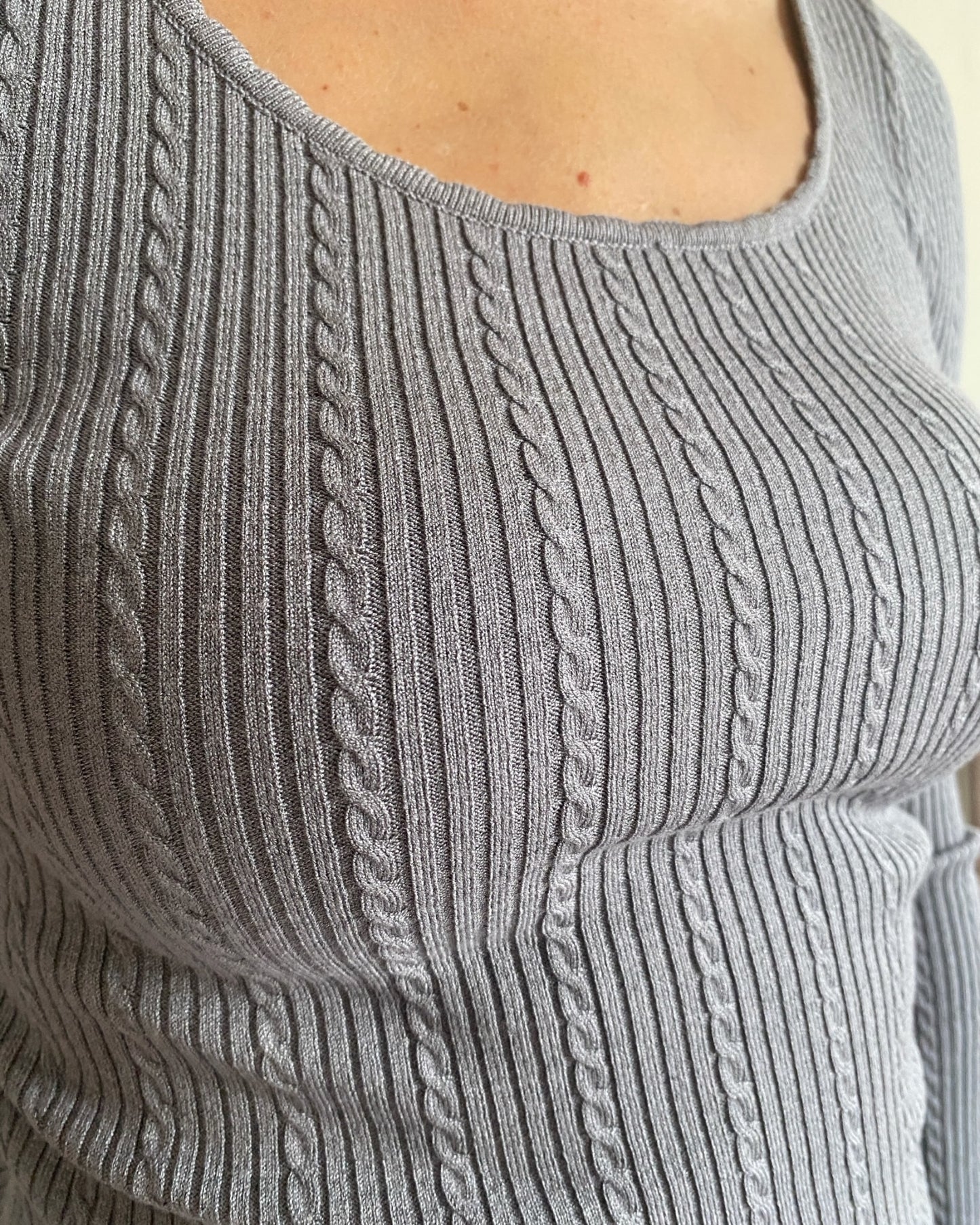 Maglia costine con scollo rotondo art. AURORE ARTLOVE