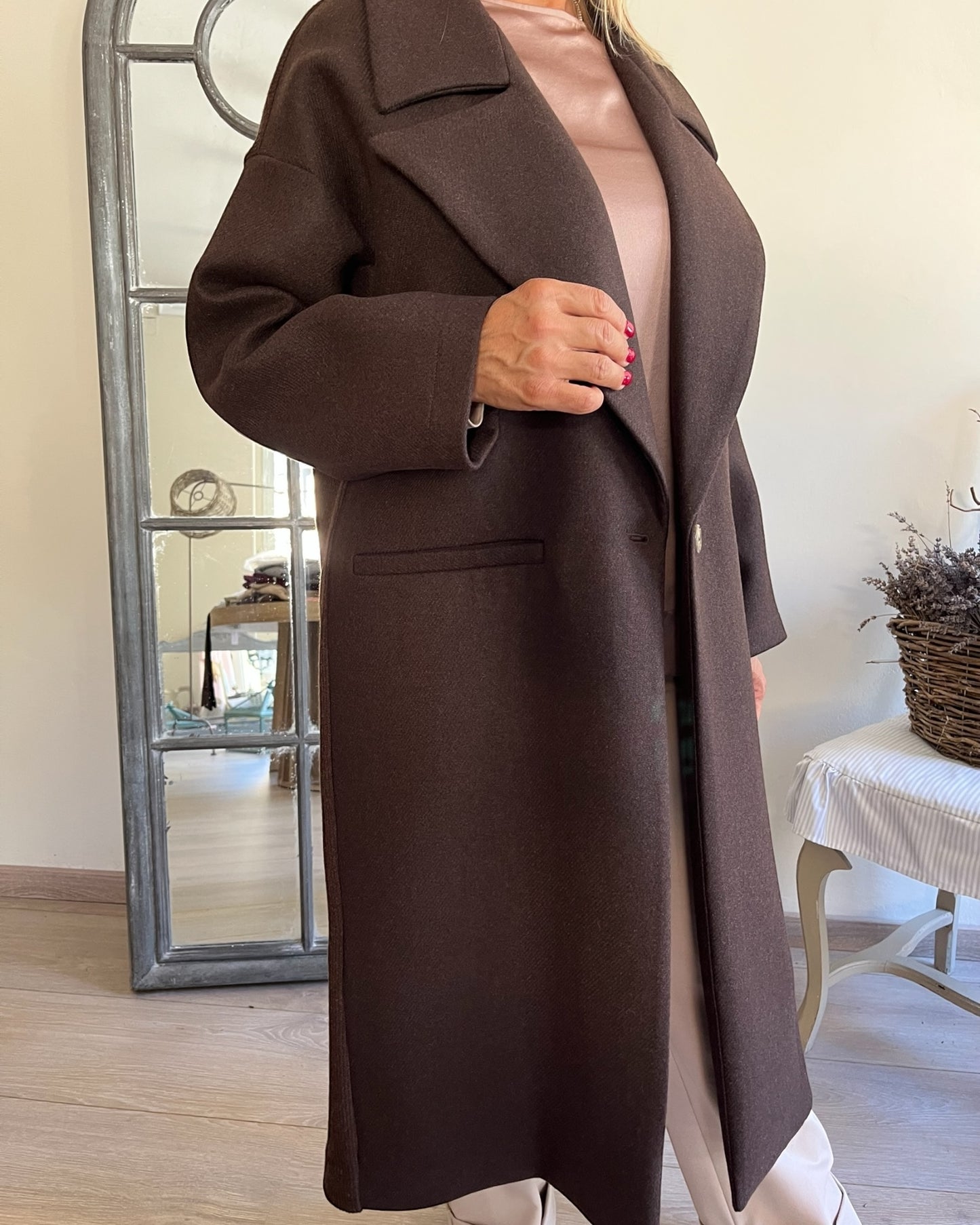 Cappotto lungo art. L165YBF COGNE Lola by Sandro FERRONE