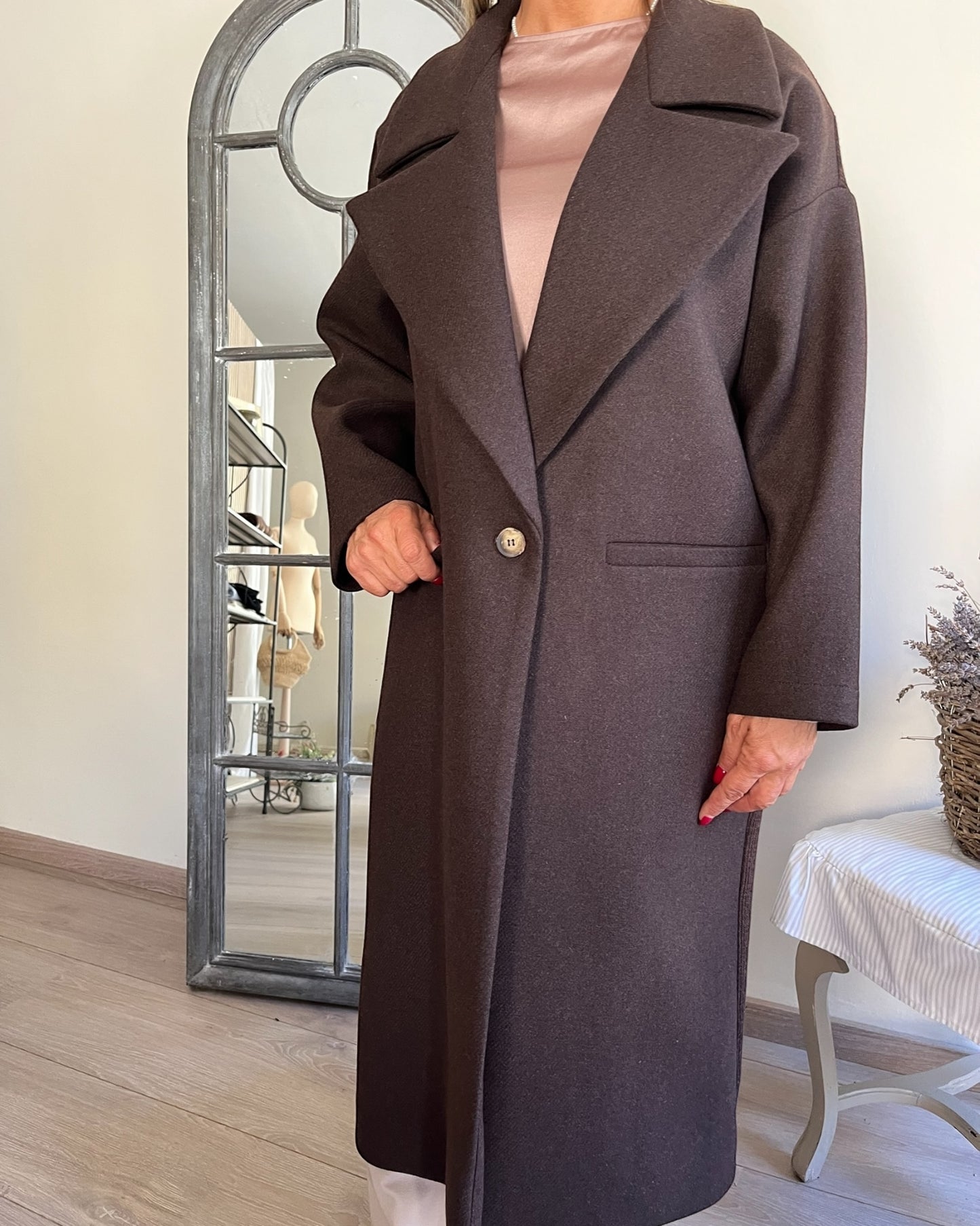 Cappotto lungo art. L165YBF COGNE Lola by Sandro FERRONE
