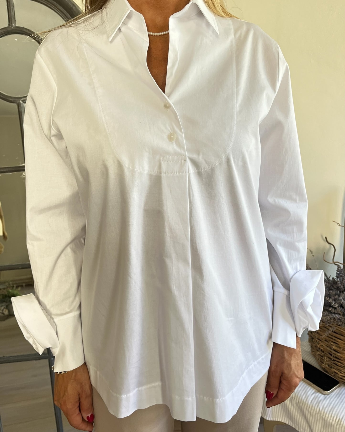 Camicia collo piastron art. L14YBF BOVES Lola by SANDRO FERRONE