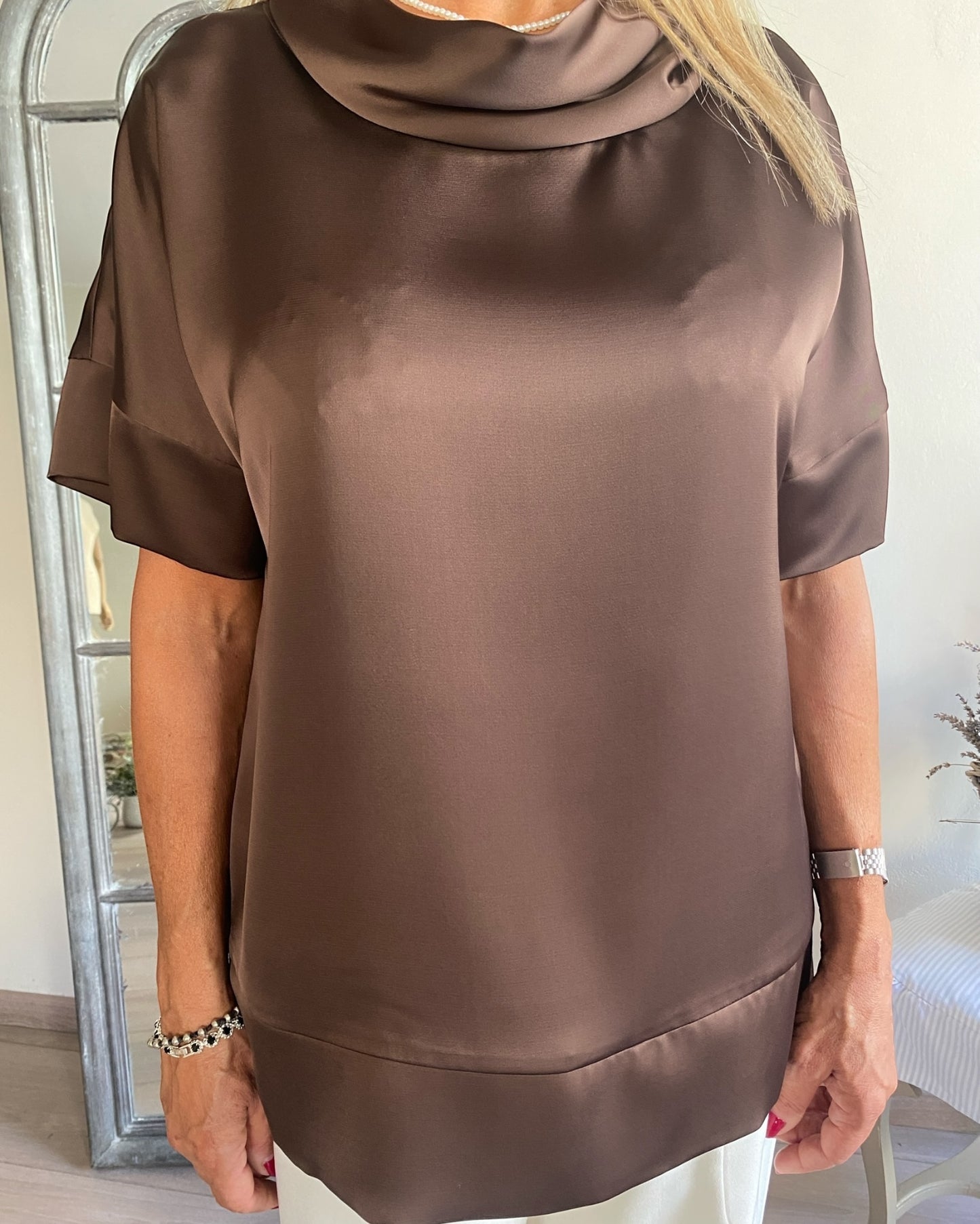 Blusa con collo ciambella art. L24YBF VERBENA LOLA by SANDRO FERRONE