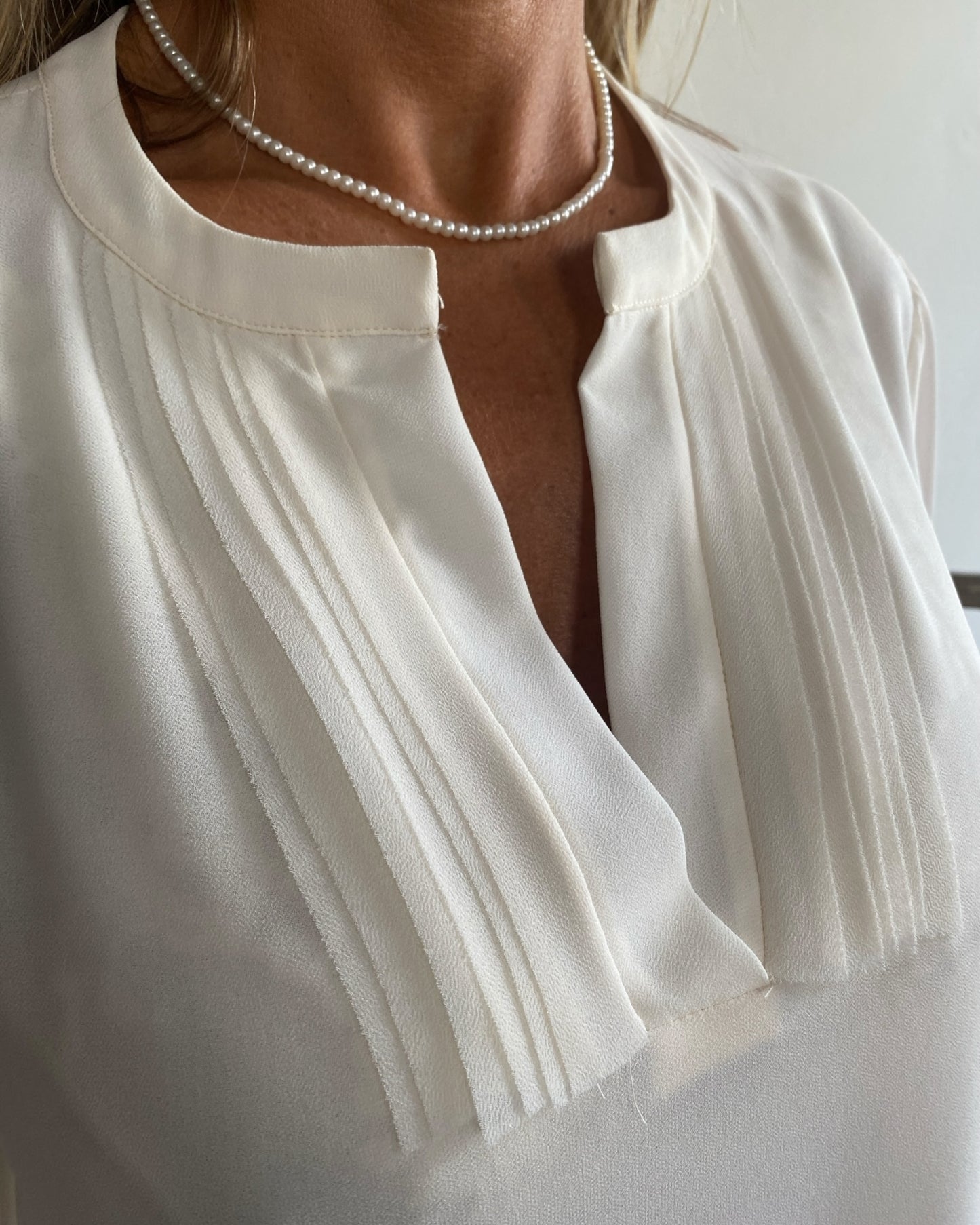 Blusa in georgette art. L14YBF BURUNDI Lola by SANDRO FERRONE