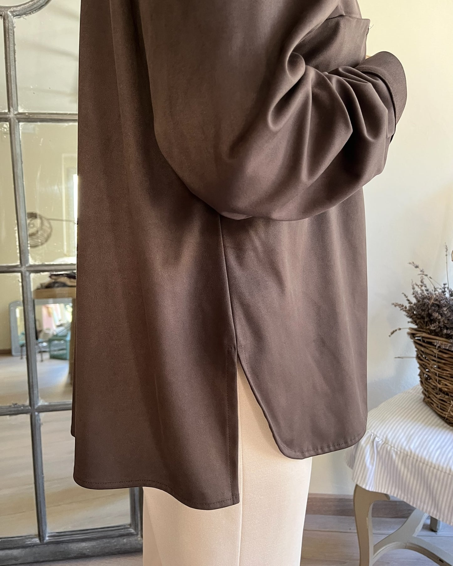 Camicia in eco daino art. L24YBF BIETOLA Lola by Sandro FERRONE