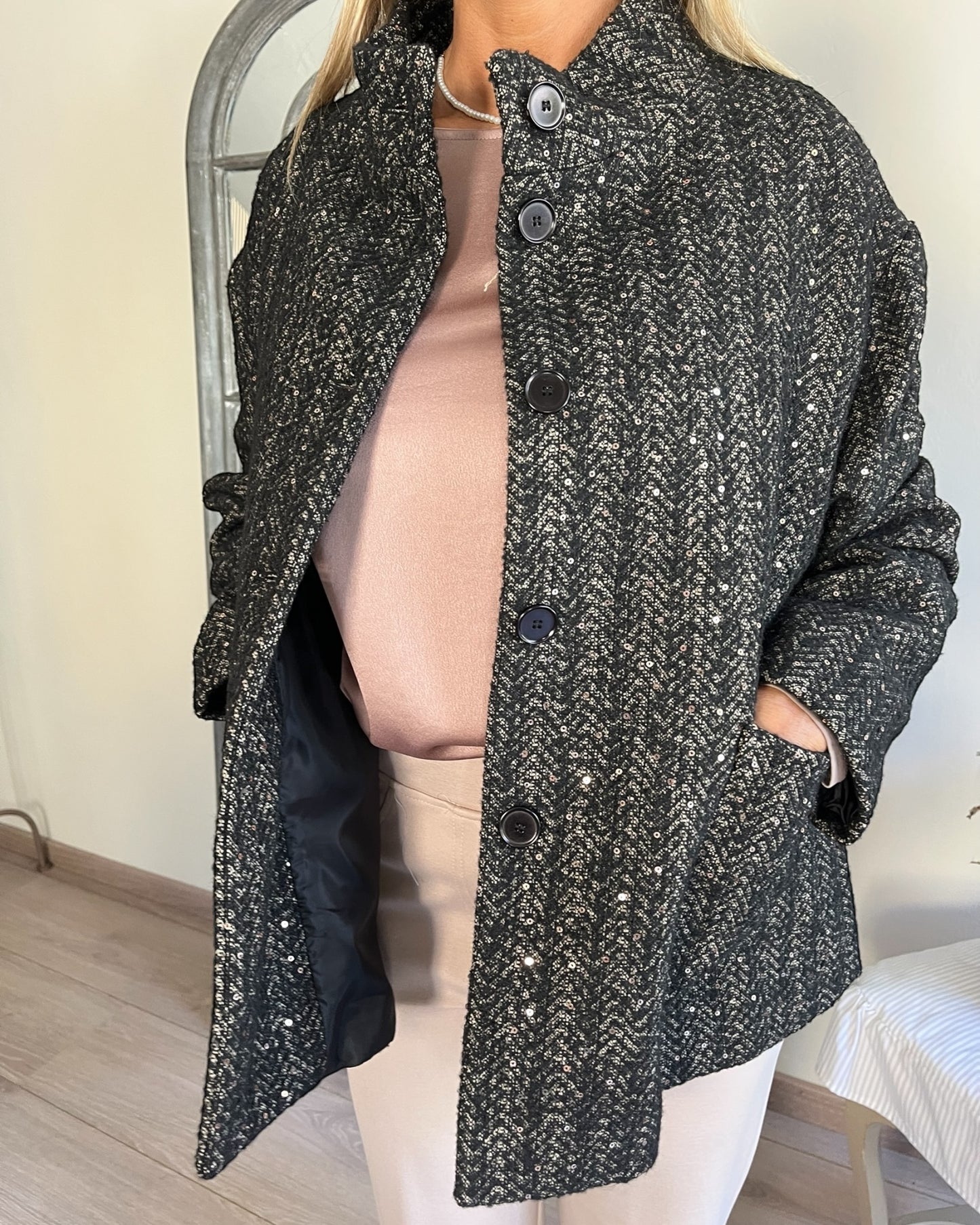 Blazer con bottoni automatici art. L15YBF CIELO Lola by Sandro FERRONE