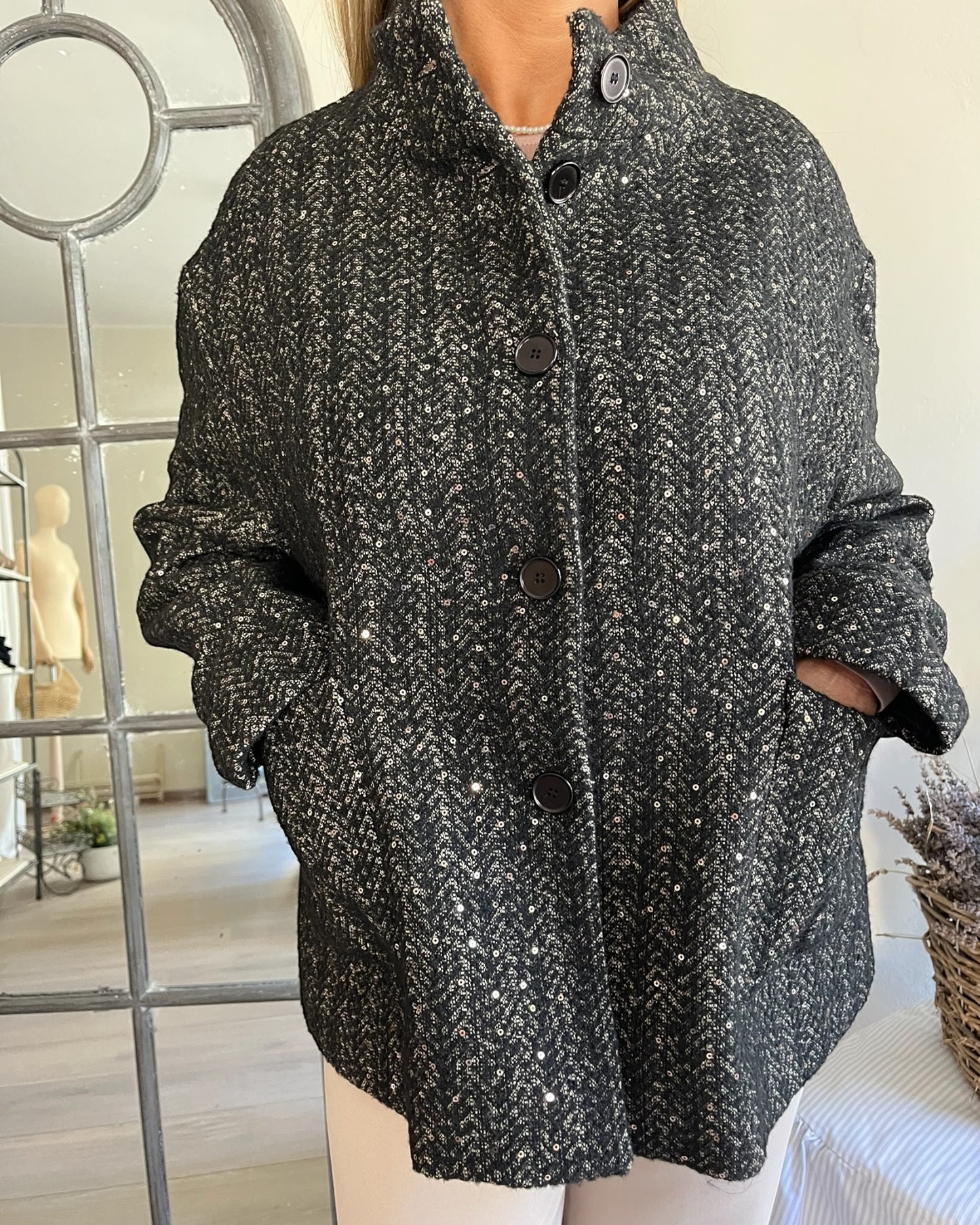Blazer con bottoni automatici art. L15YBF CIELO Lola by Sandro FERRONE