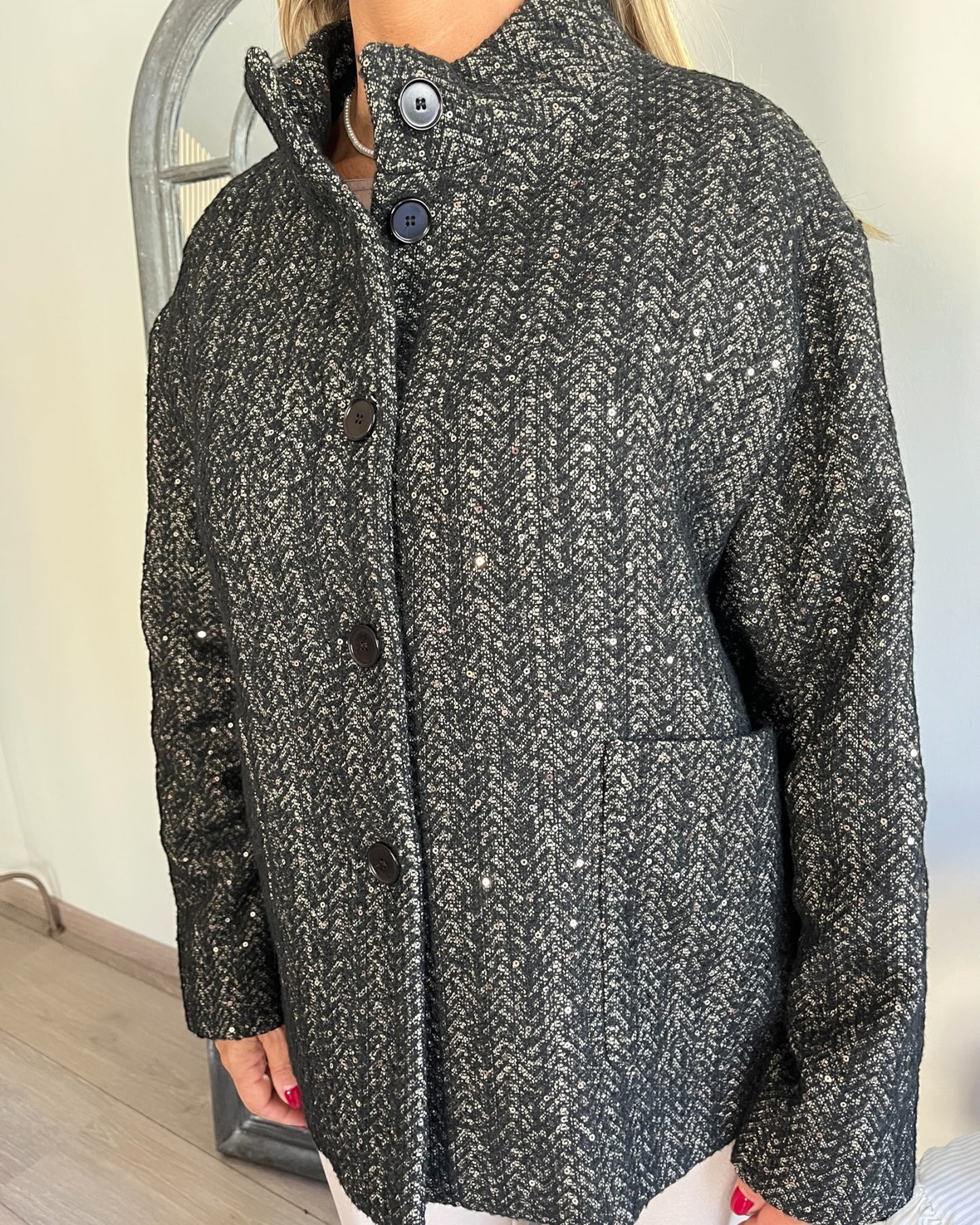 Blazer con bottoni automatici art. L15YBF CIELO Lola by Sandro FERRONE