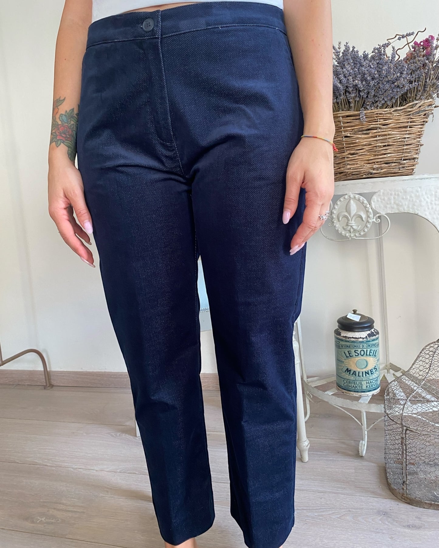 Pantalone a sigaretta flock art.L12YBF OSTIA Lola di Sandro ferrone