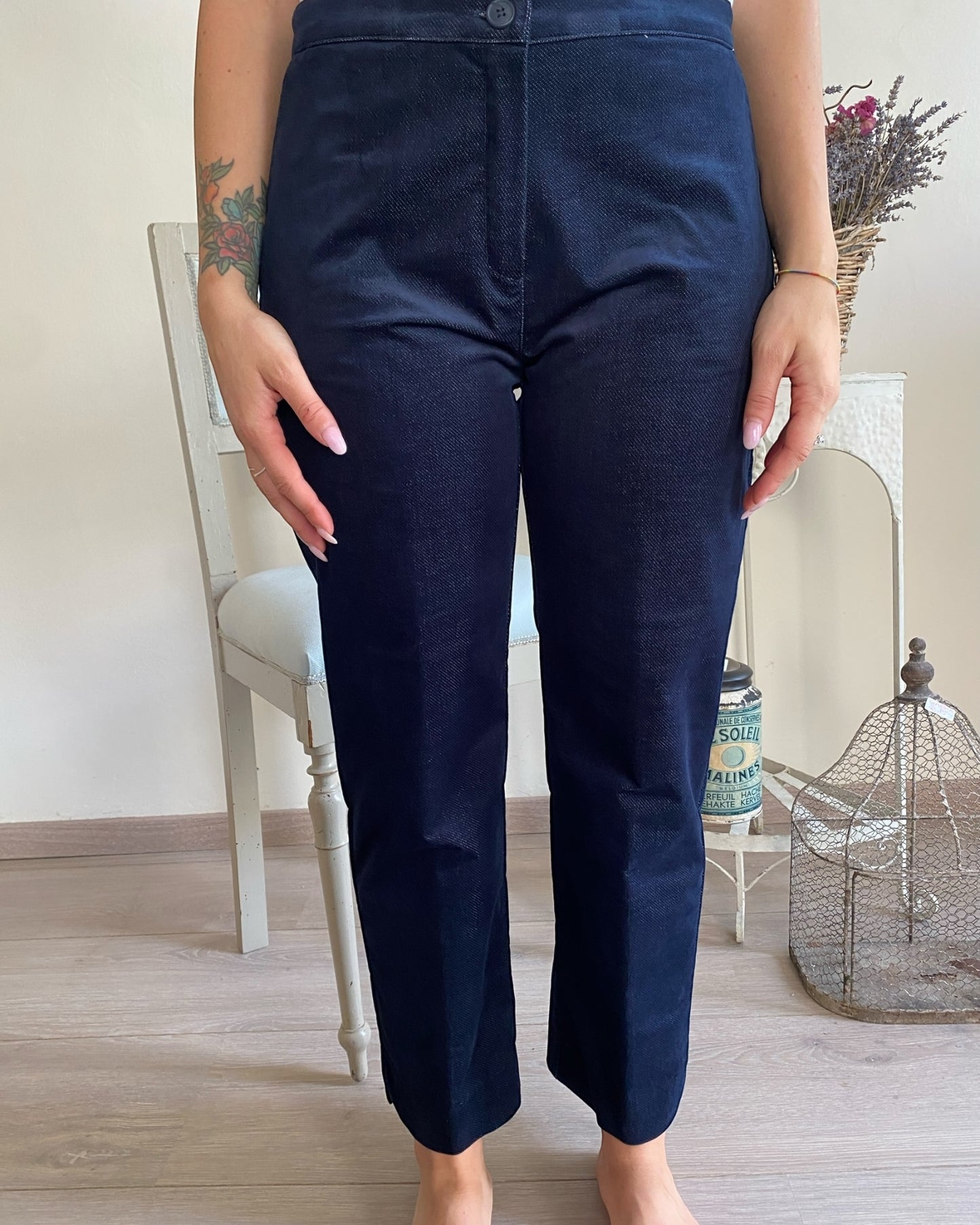Pantalone a sigaretta flock art.L12YBF OSTIA Lola di Sandro ferrone