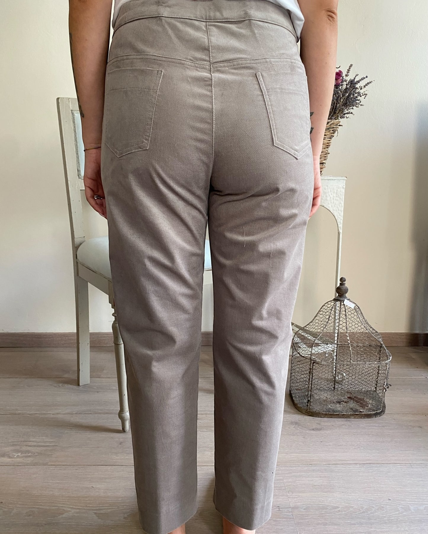 Pantalone a sigaretta flock art.L12YBF OSTIA Lola di Sandro ferrone