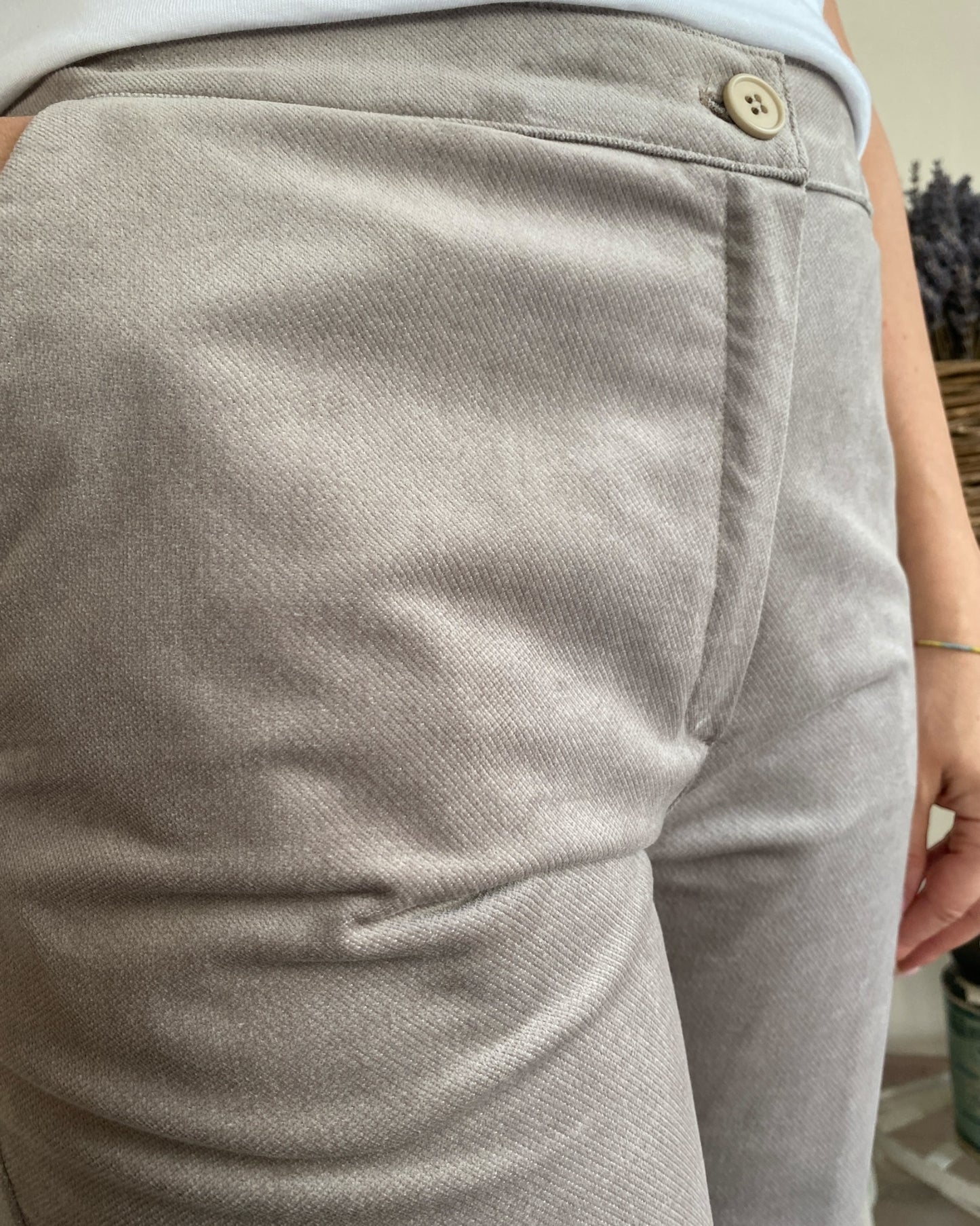Pantalone a sigaretta flock art.L12YBF OSTIA Lola di Sandro ferrone