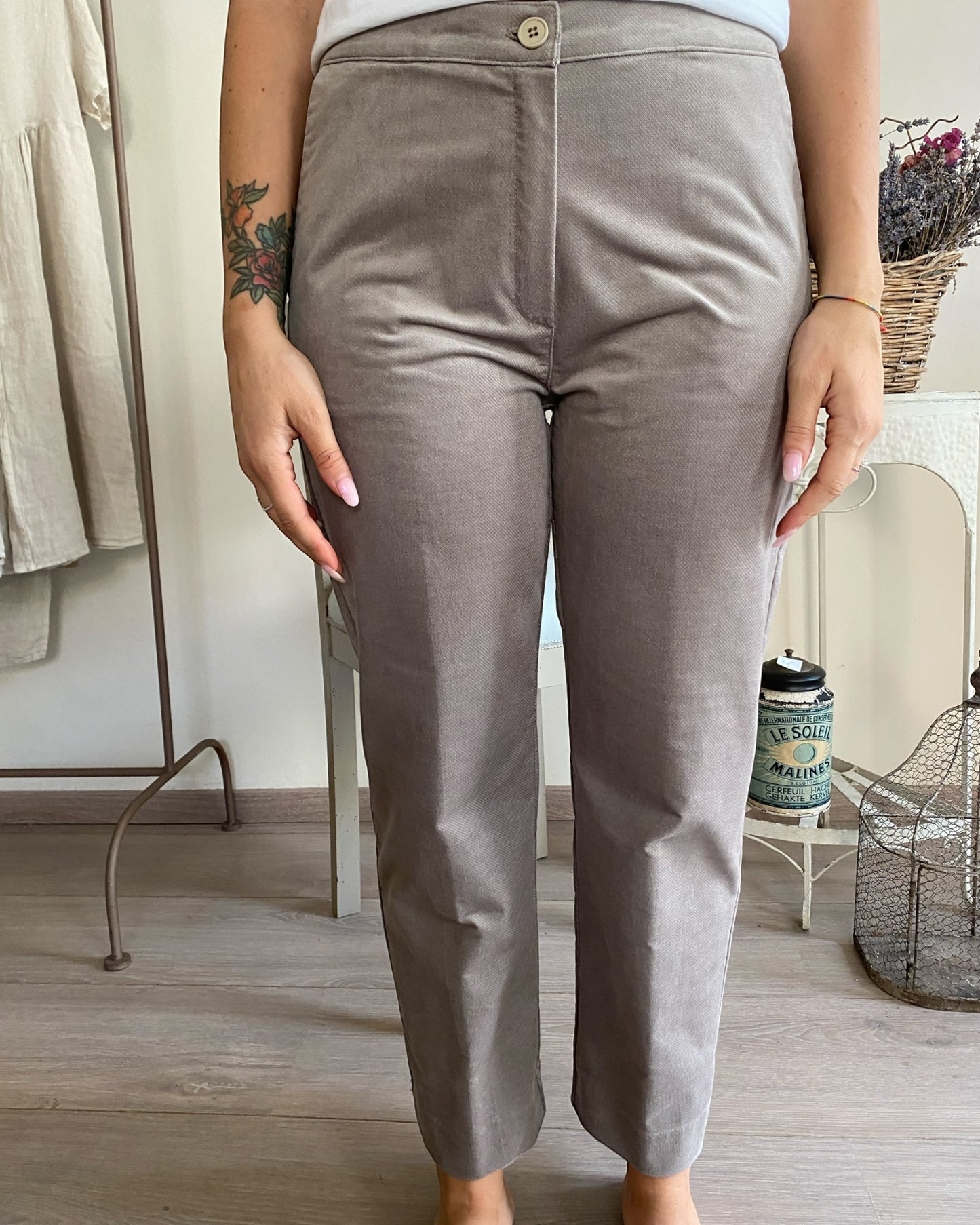 Pantalone a sigaretta flock art.L12YBF OSTIA Lola di Sandro ferrone