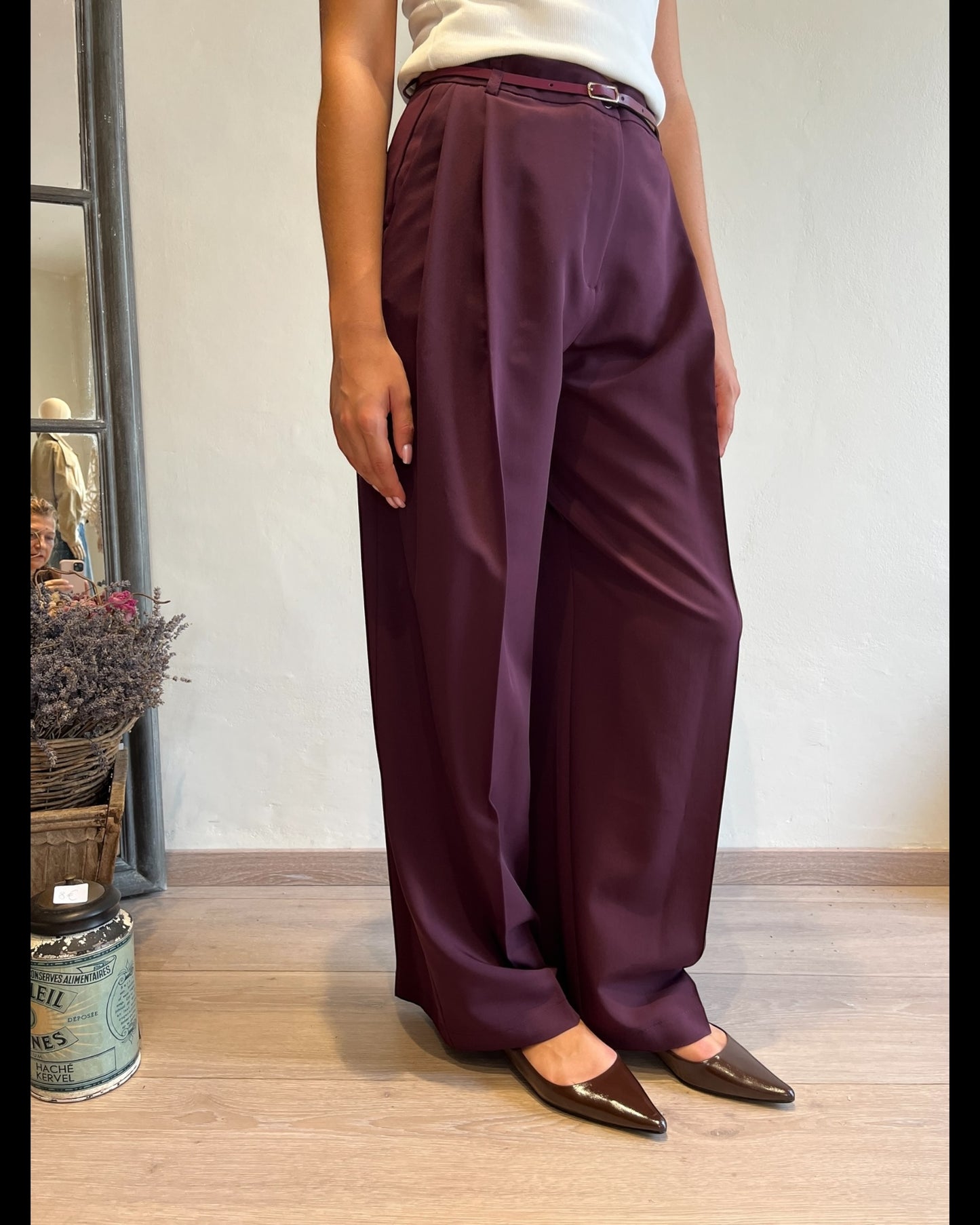 Pantalone con pences e cintura art. P6A1KIC IMPERIAL