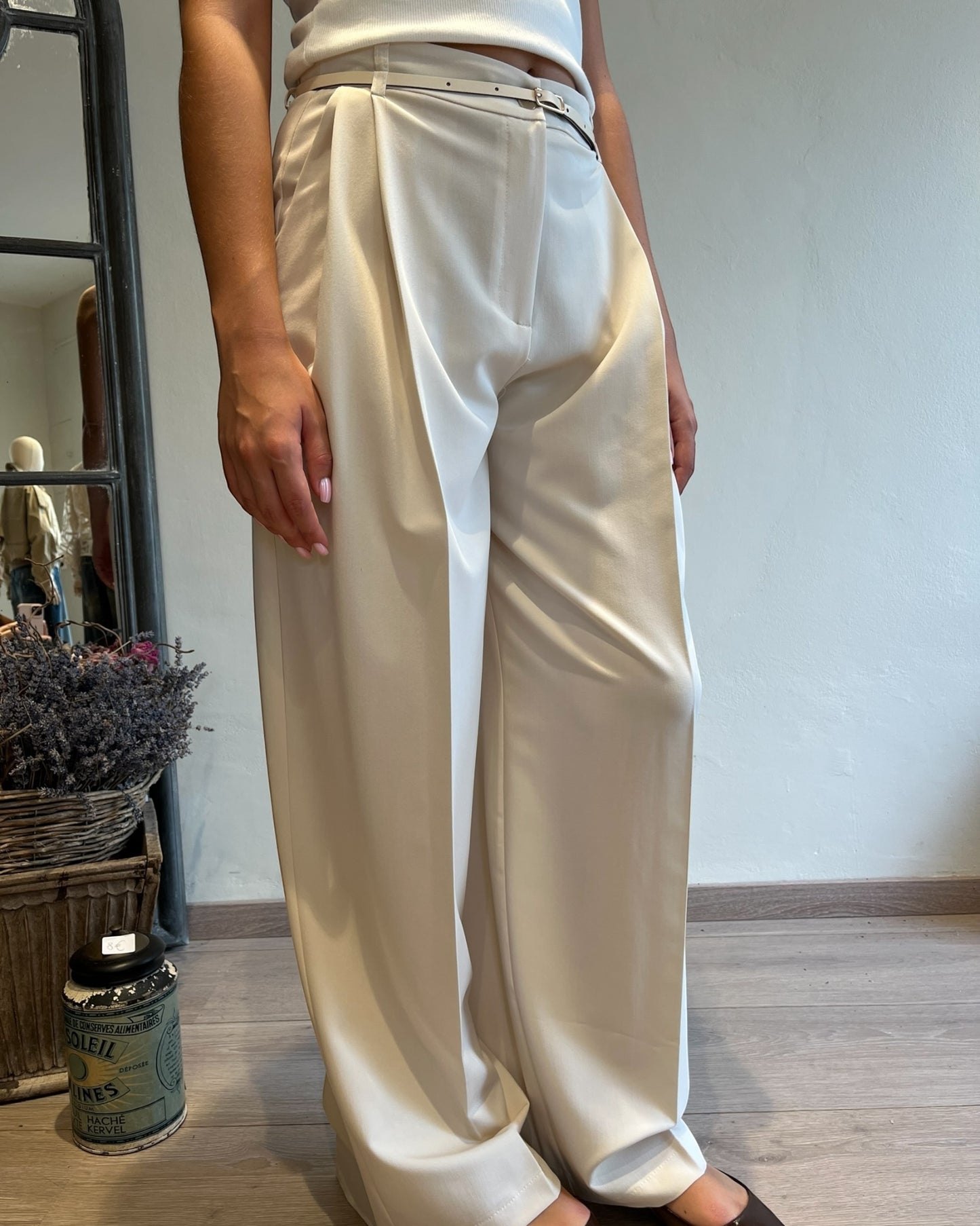 Pantalone con pences e cintura art. P6A1KIC IMPERIAL