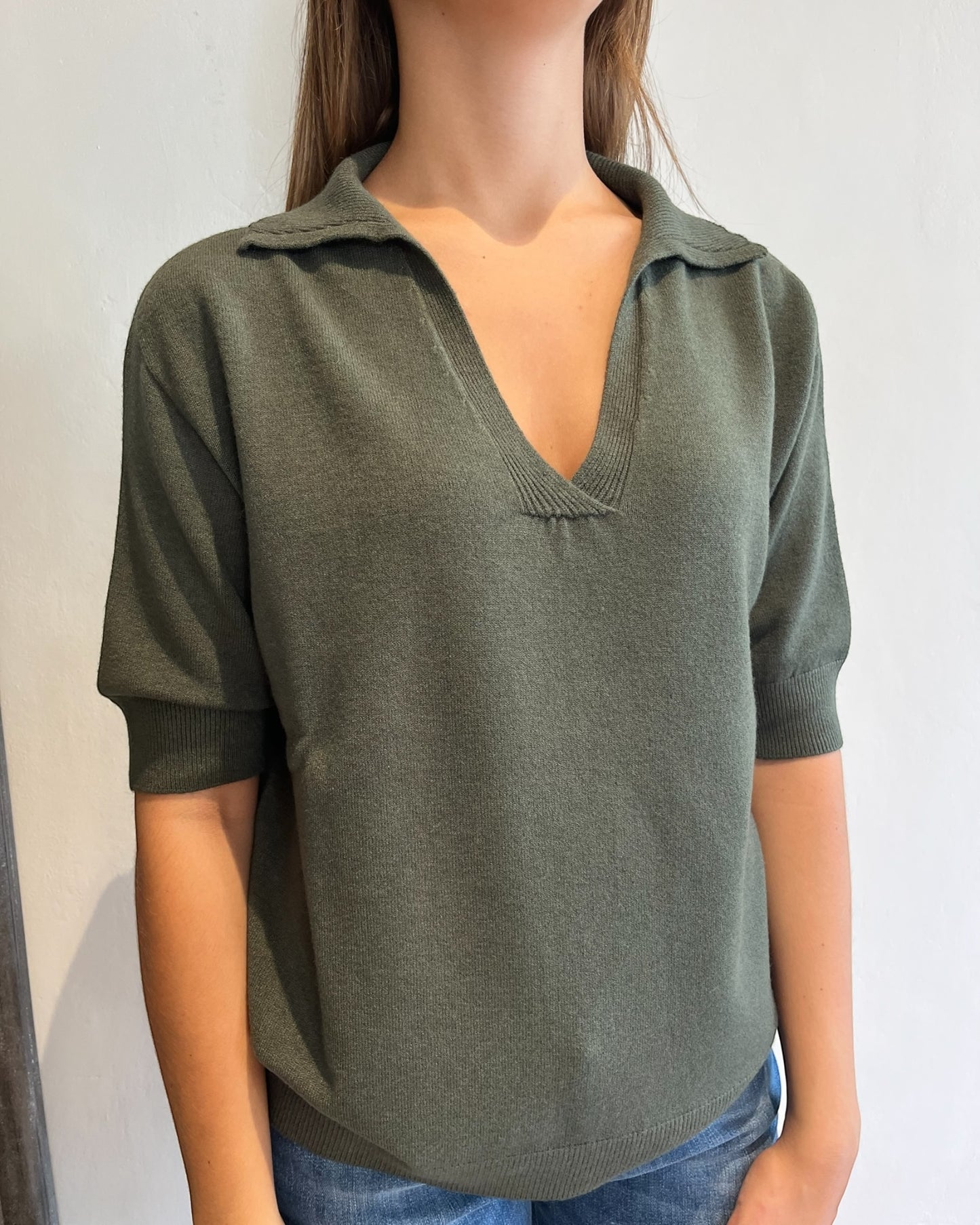 Polo manica corta in viscosa art.520911 CHEAP&CHIC