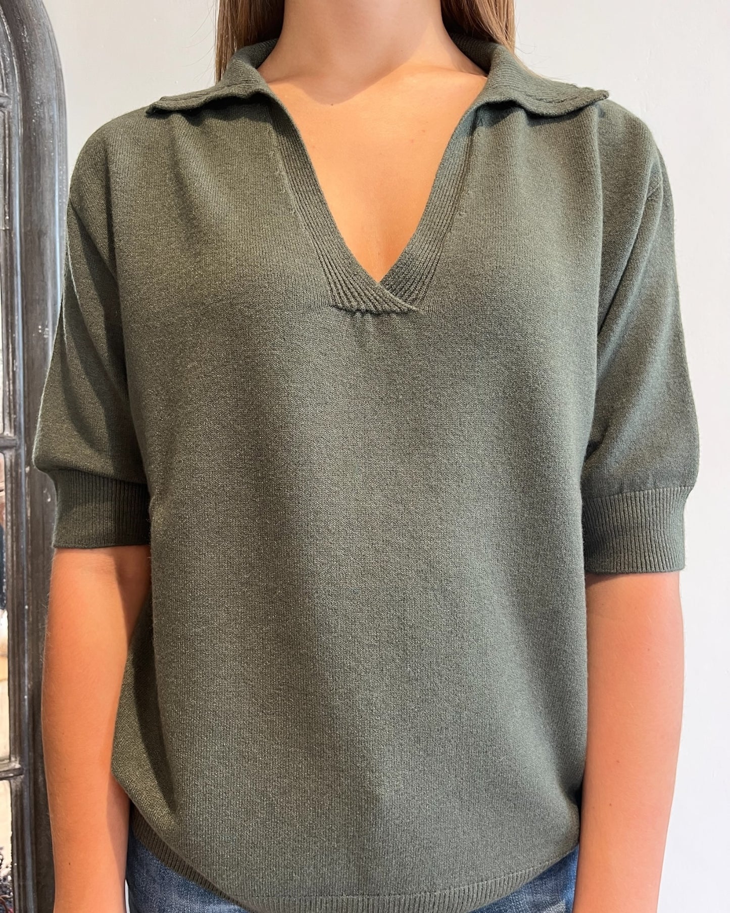 Polo manica corta in viscosa art.520911 CHEAP&CHIC
