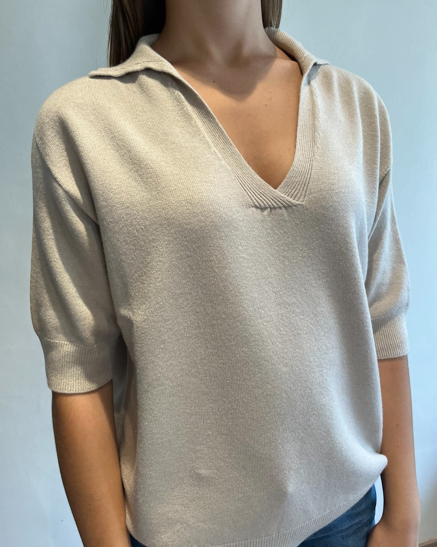 Polo manica corta in viscosa art.520911 CHEAP&CHIC