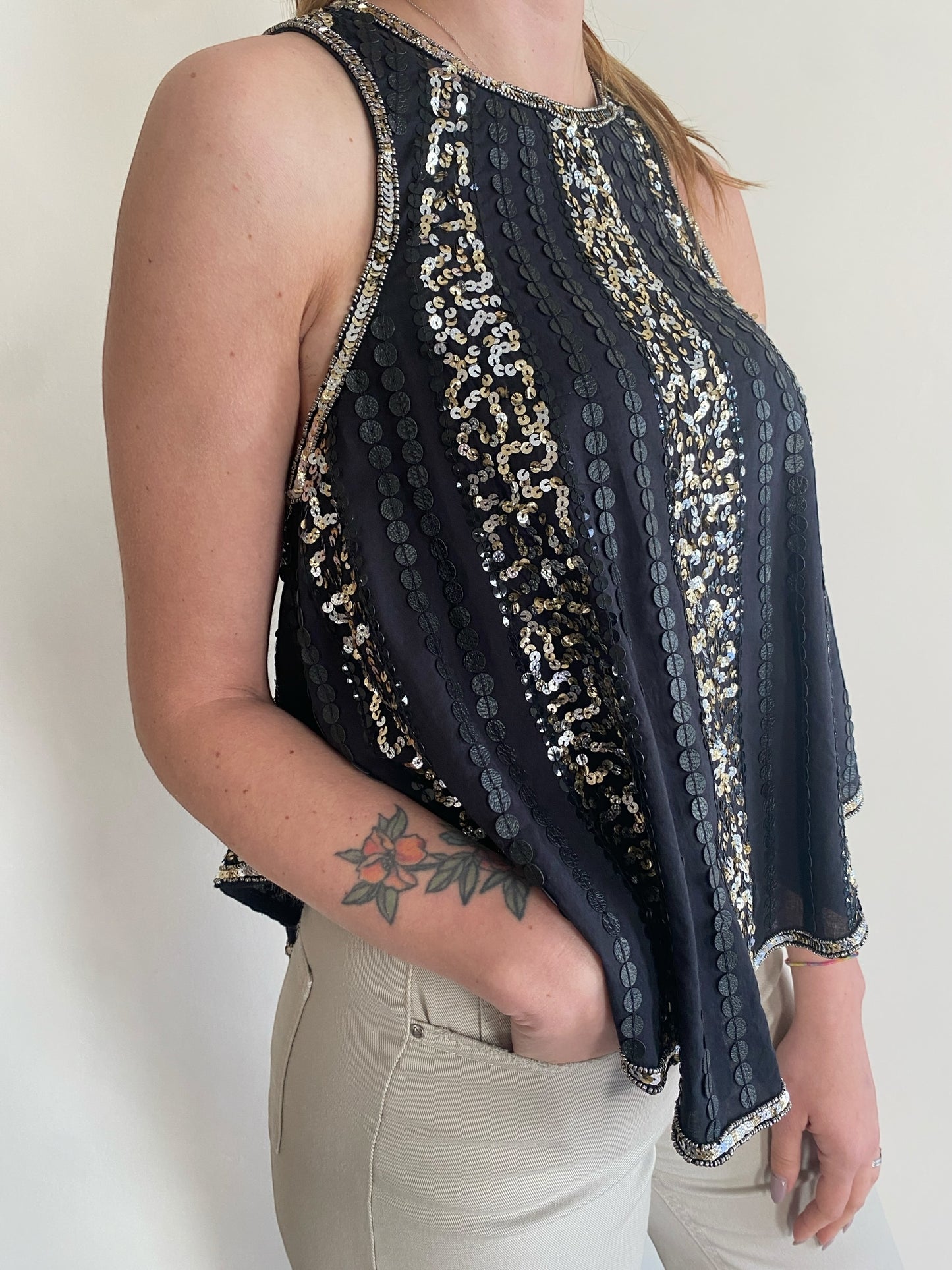 Top paillettes art. R535001A DIXIE