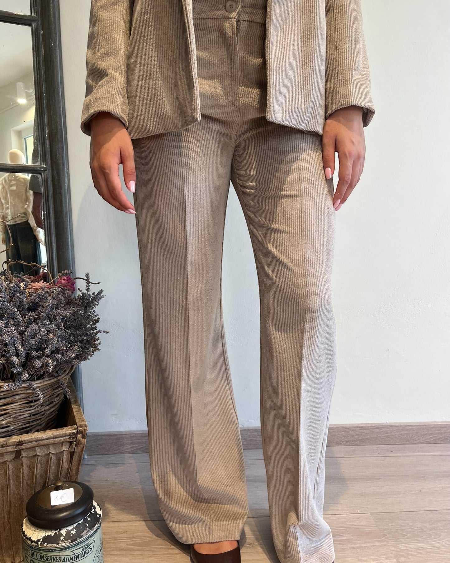 Pantalone palazzo velluto art. AN6102-V MOTEL