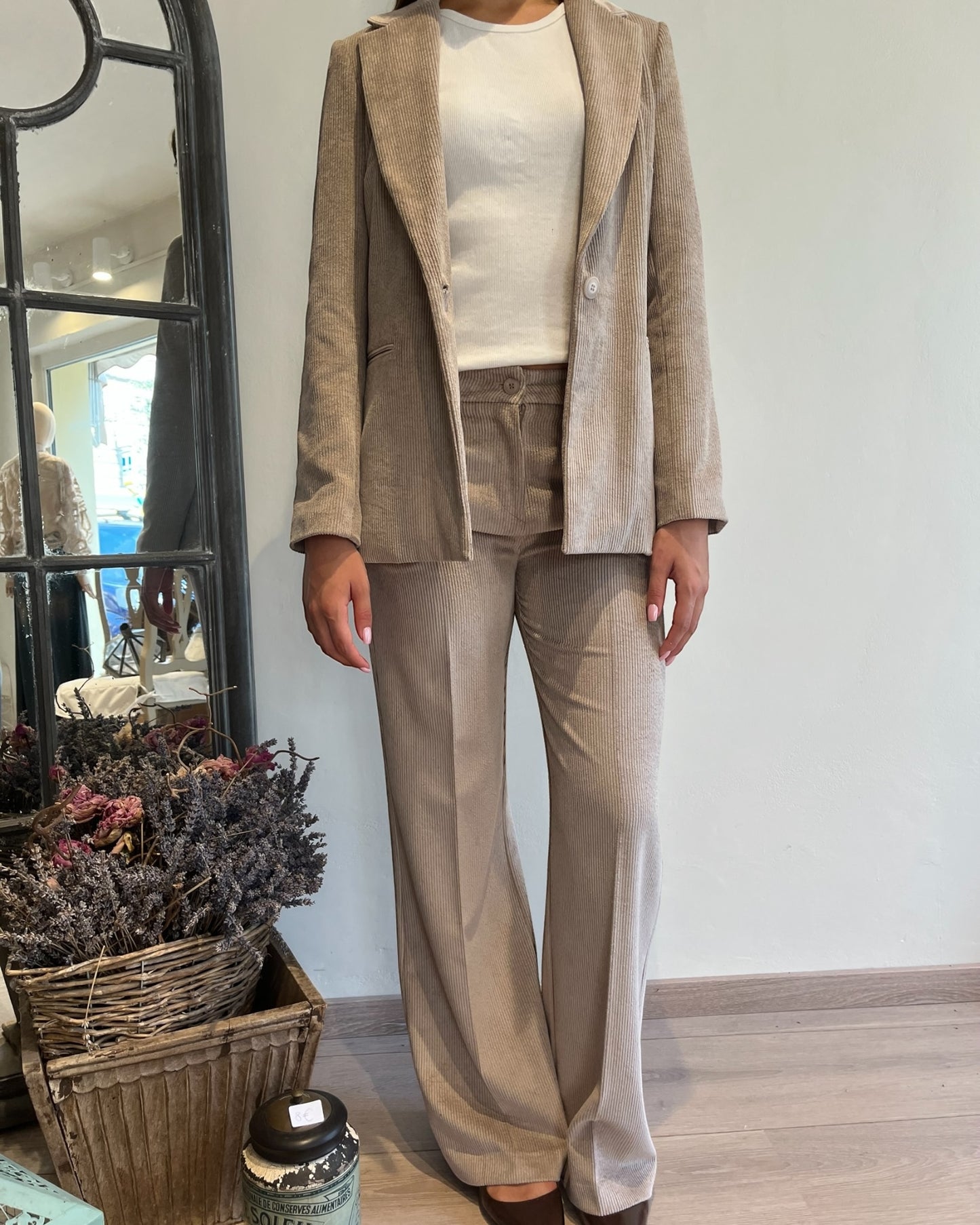 Pantalone palazzo velluto art. AN6102-V MOTEL
