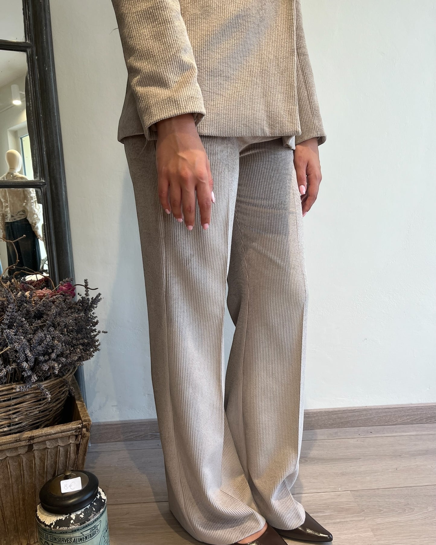 Pantalone palazzo velluto art. AN6102-V MOTEL