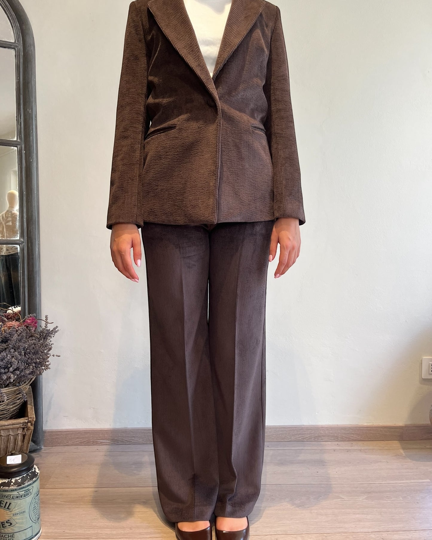 Pantalone palazzo velluto art. AN6102-V MOTEL