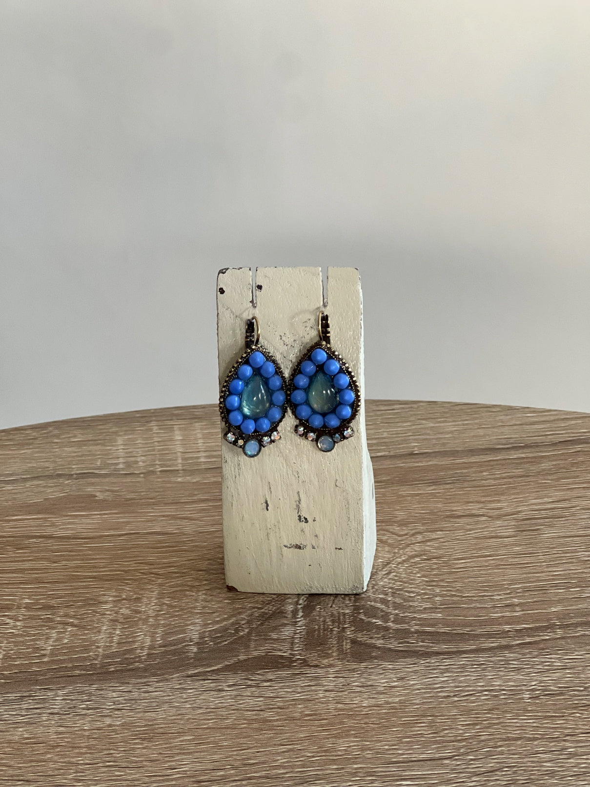 Orecchini a goccia blu