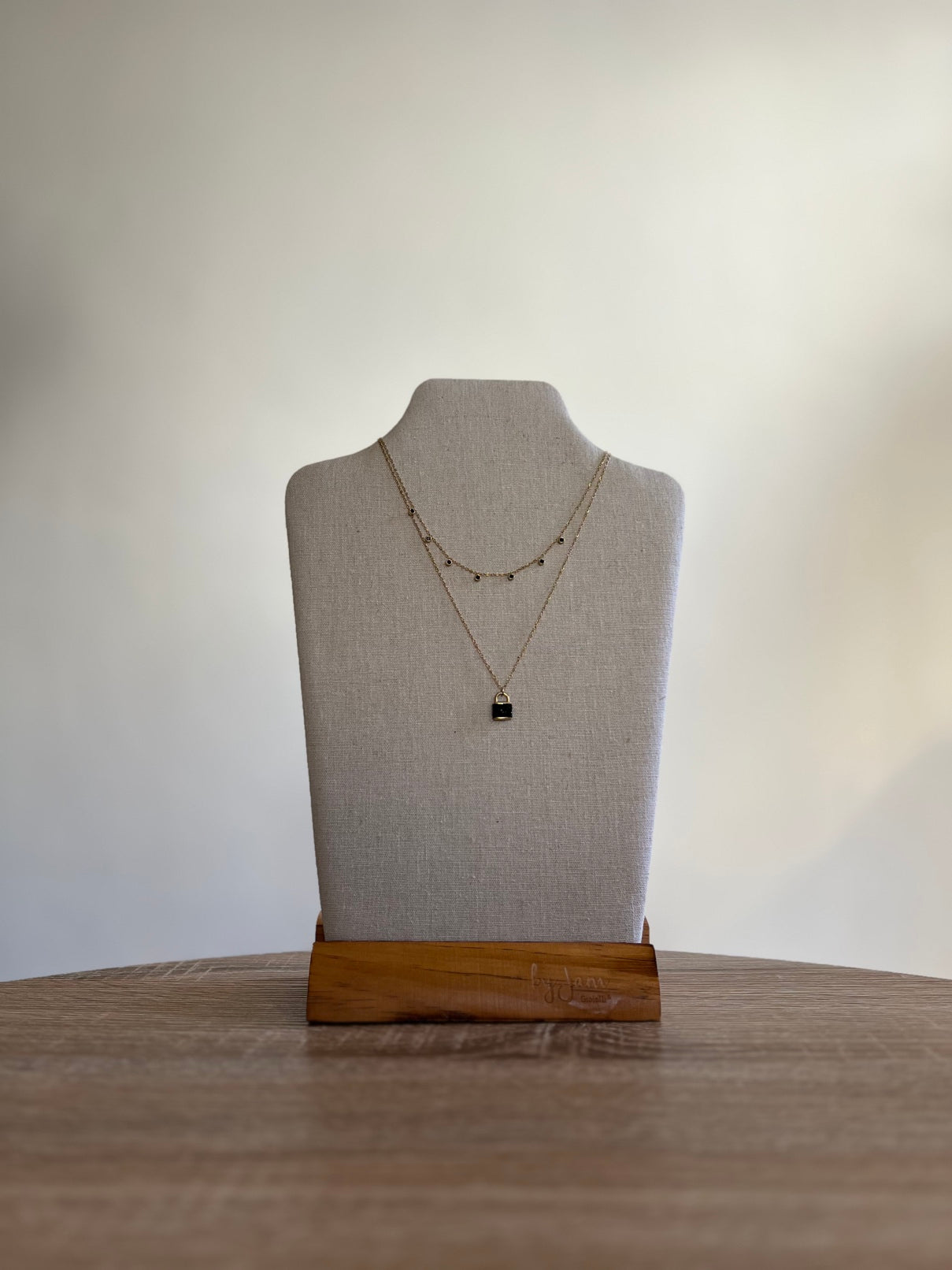Collana Lucchetto e Perline