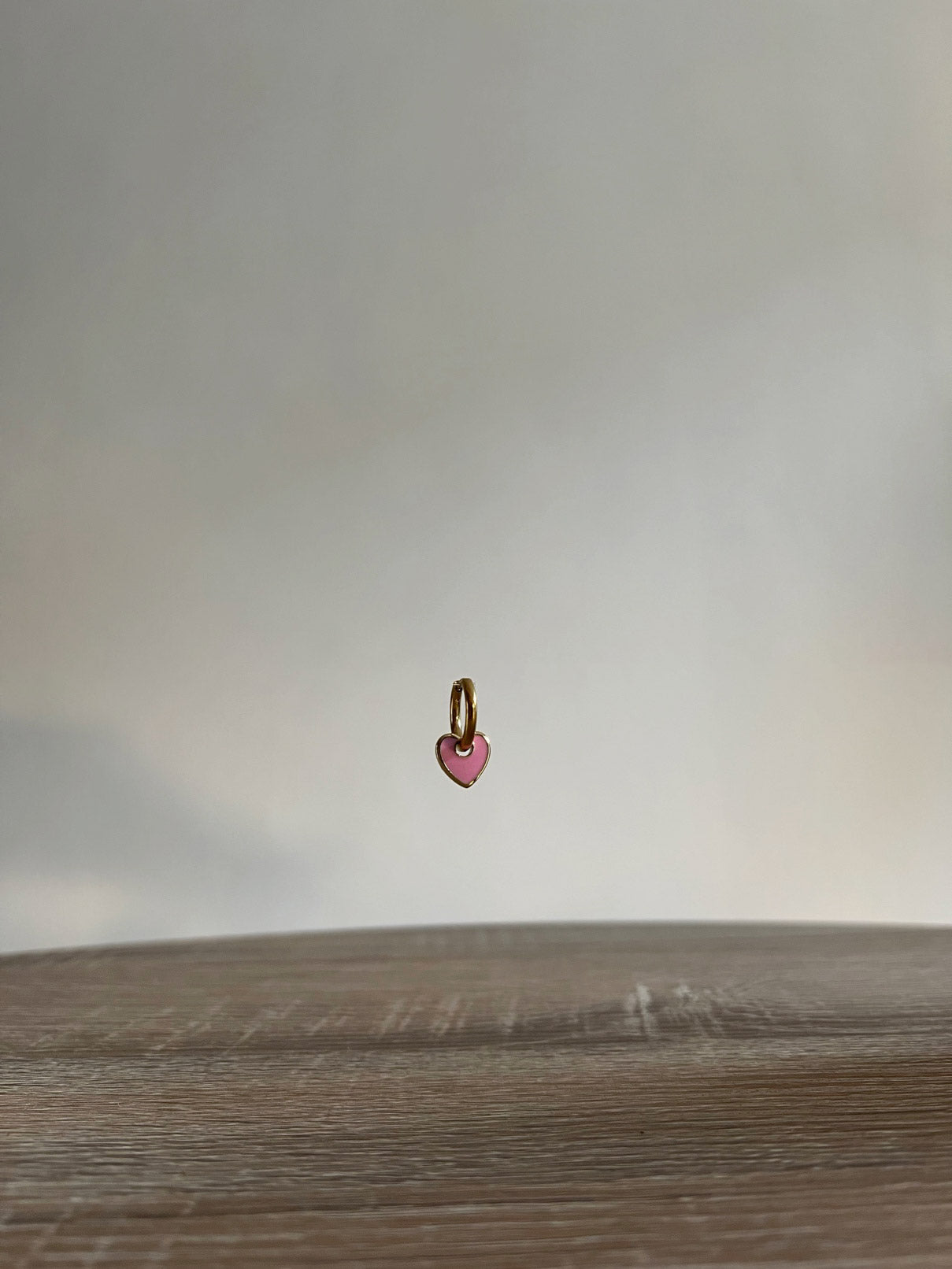 Mono Orecchino Cuore Rosa