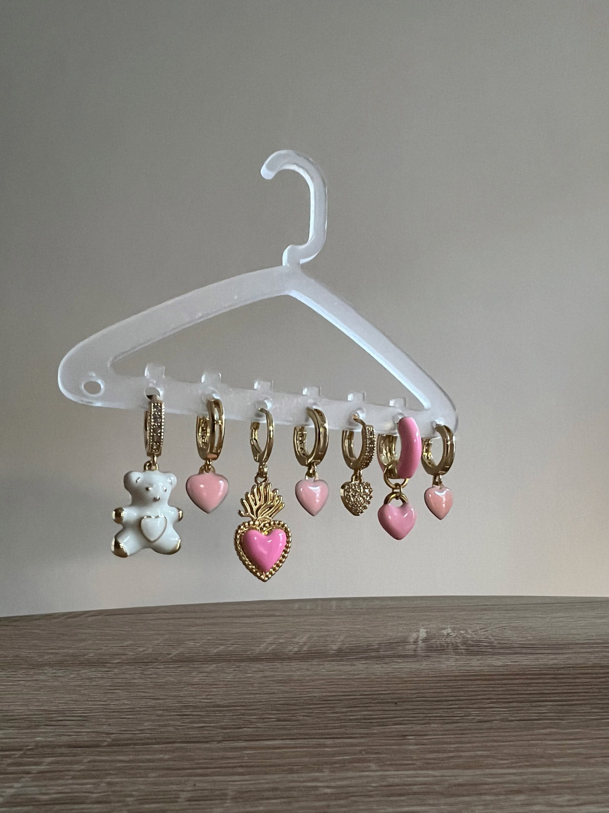 Mono Orecchino Cuore Rosa