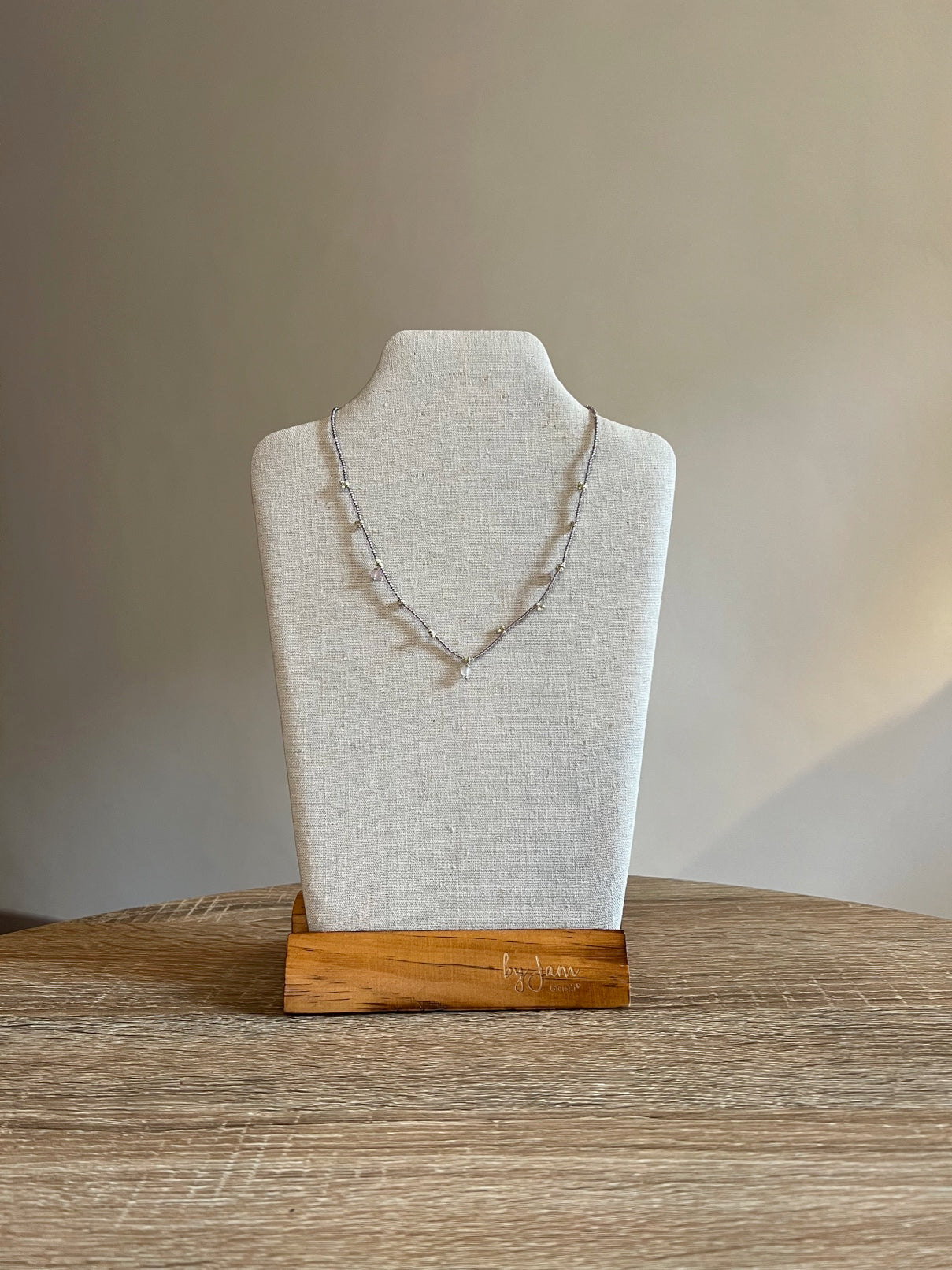 Collana Lilla con Gemme BL23418 ROSE QUARTZ