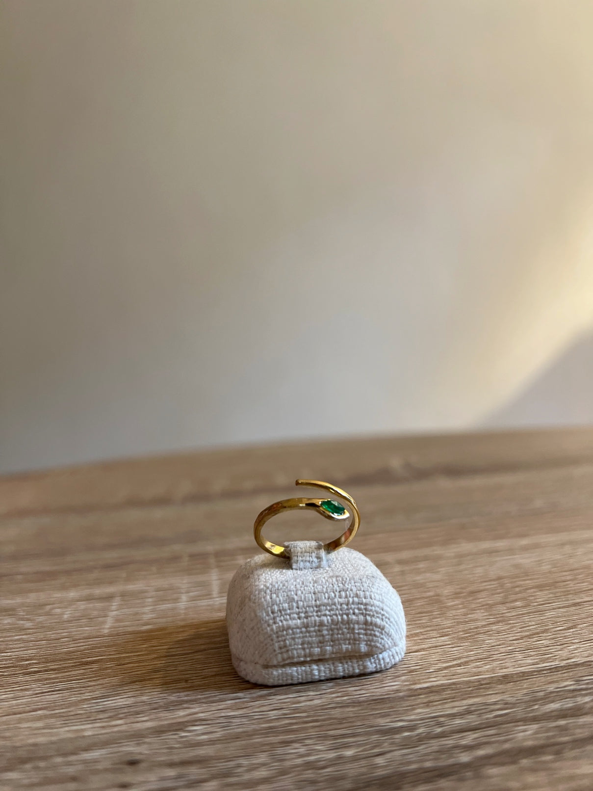 Anello Serpente Verde