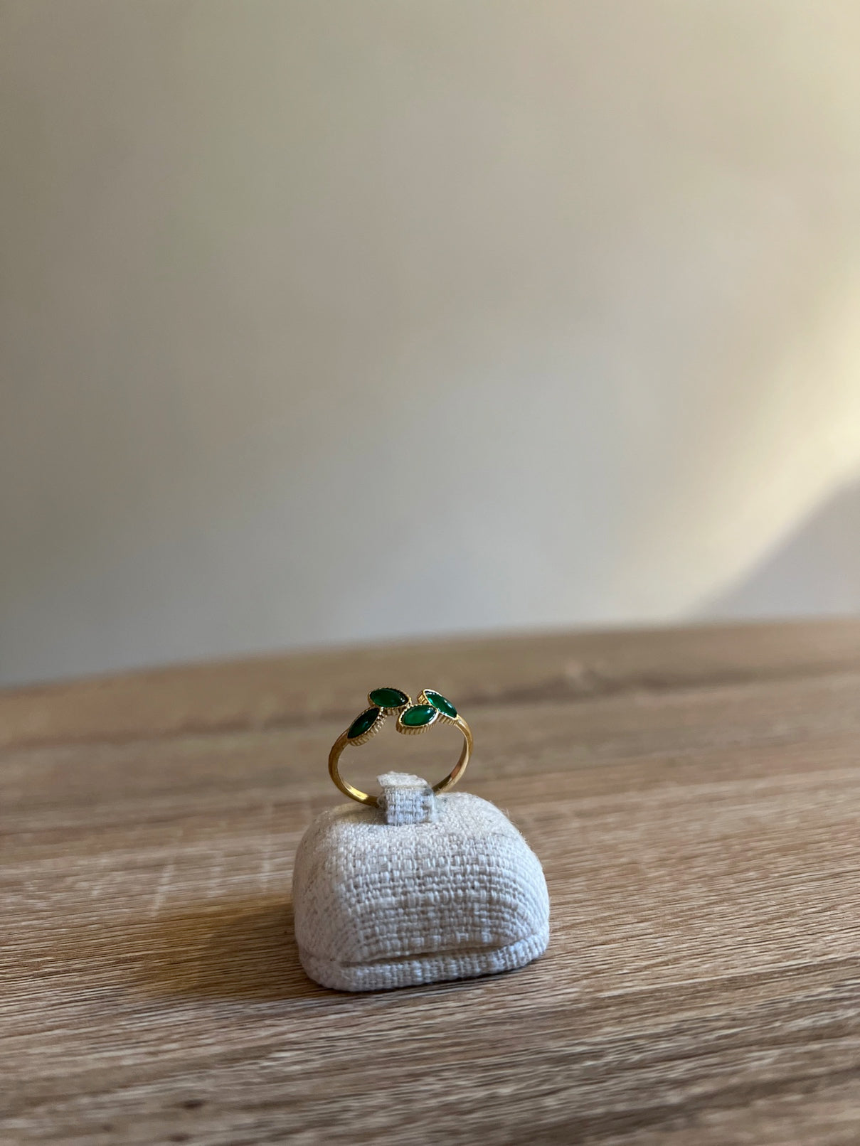 Anello Foglia Gemma