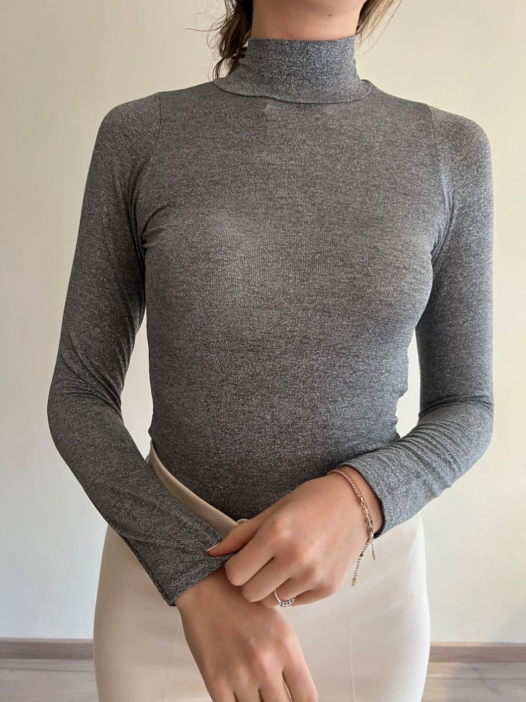 Body lurex scollo dietro art. QI8BD36 KINGKONG