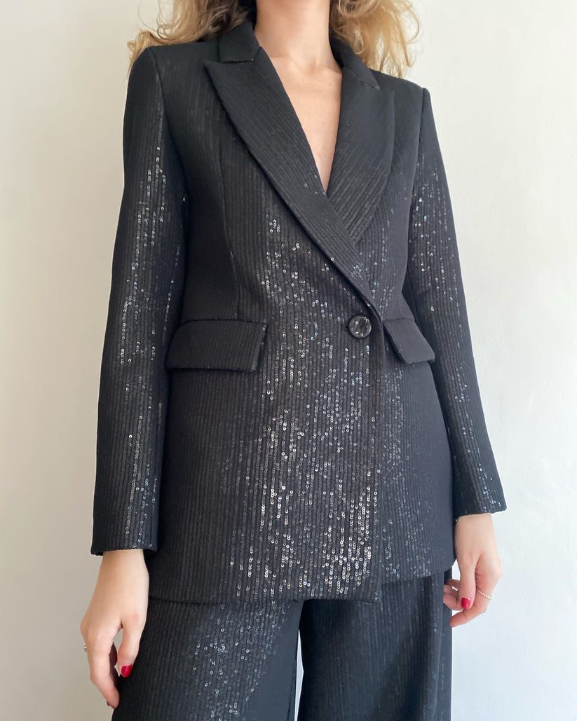 Tailleur paillettes giacca + pantalone TENSIONE IN