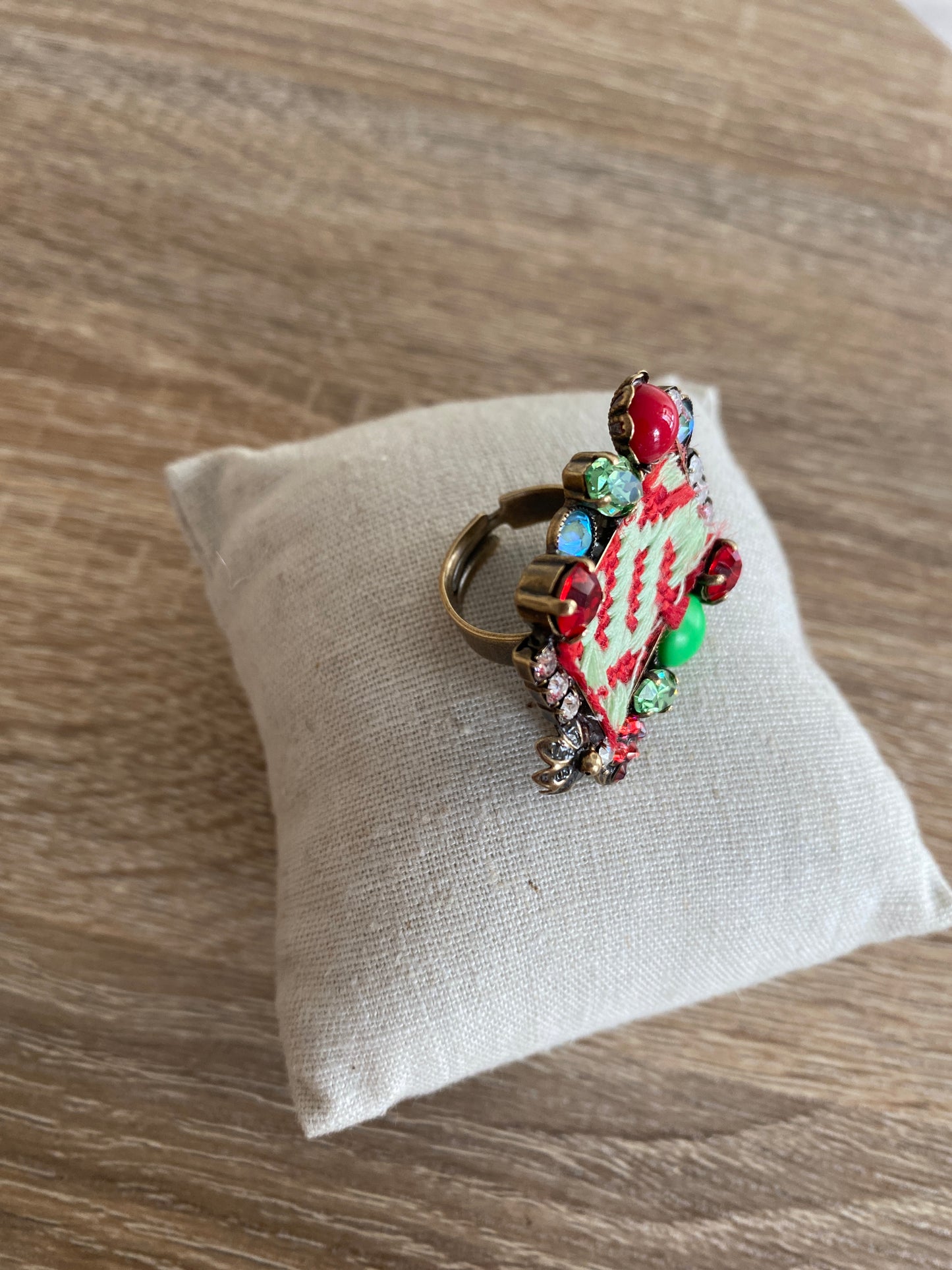 Anelli bronzo con strass e perle DIMITRIADIS