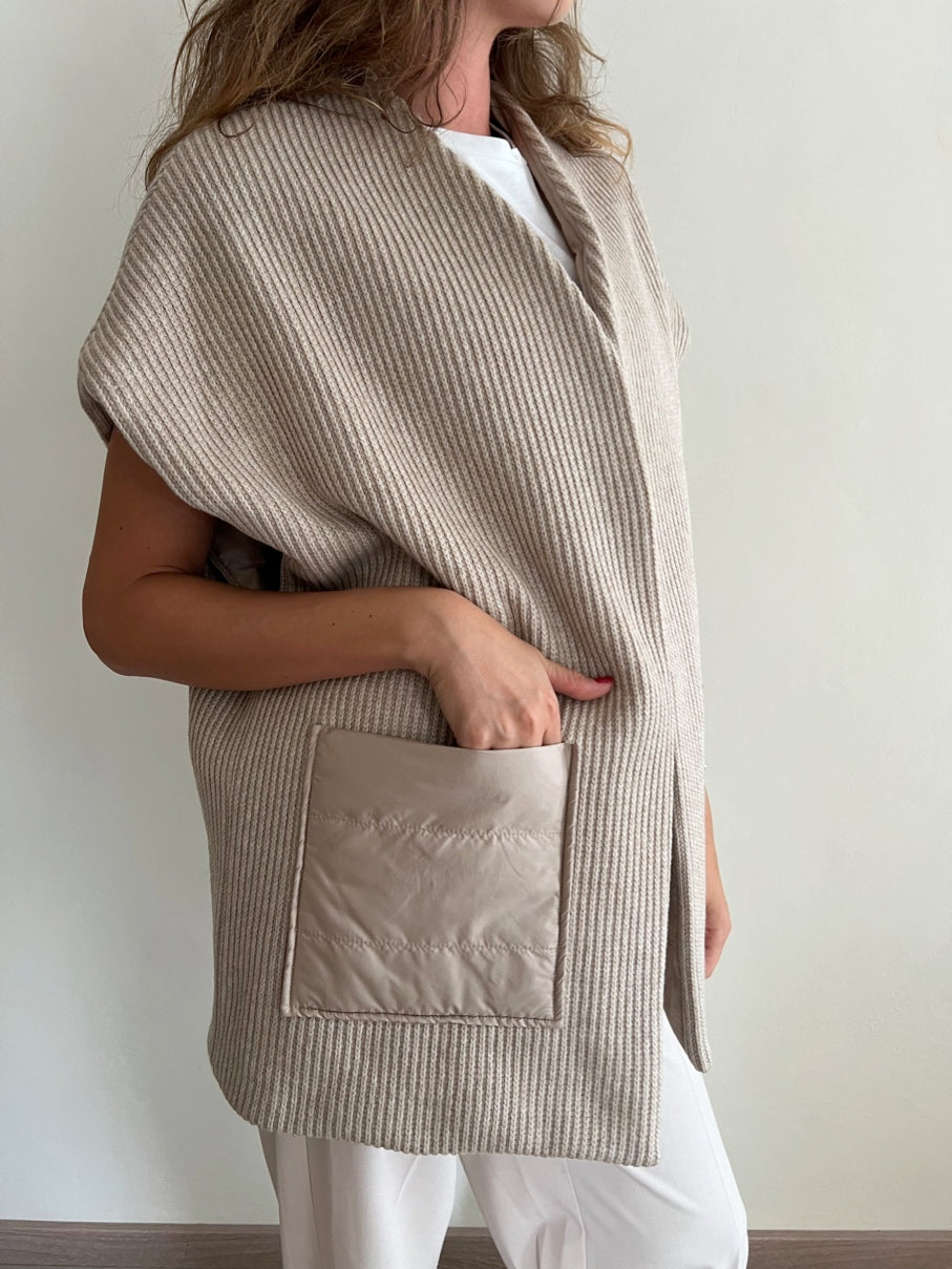 Gilet combinato S19YBE DALILA Lola by Sandro Ferrone