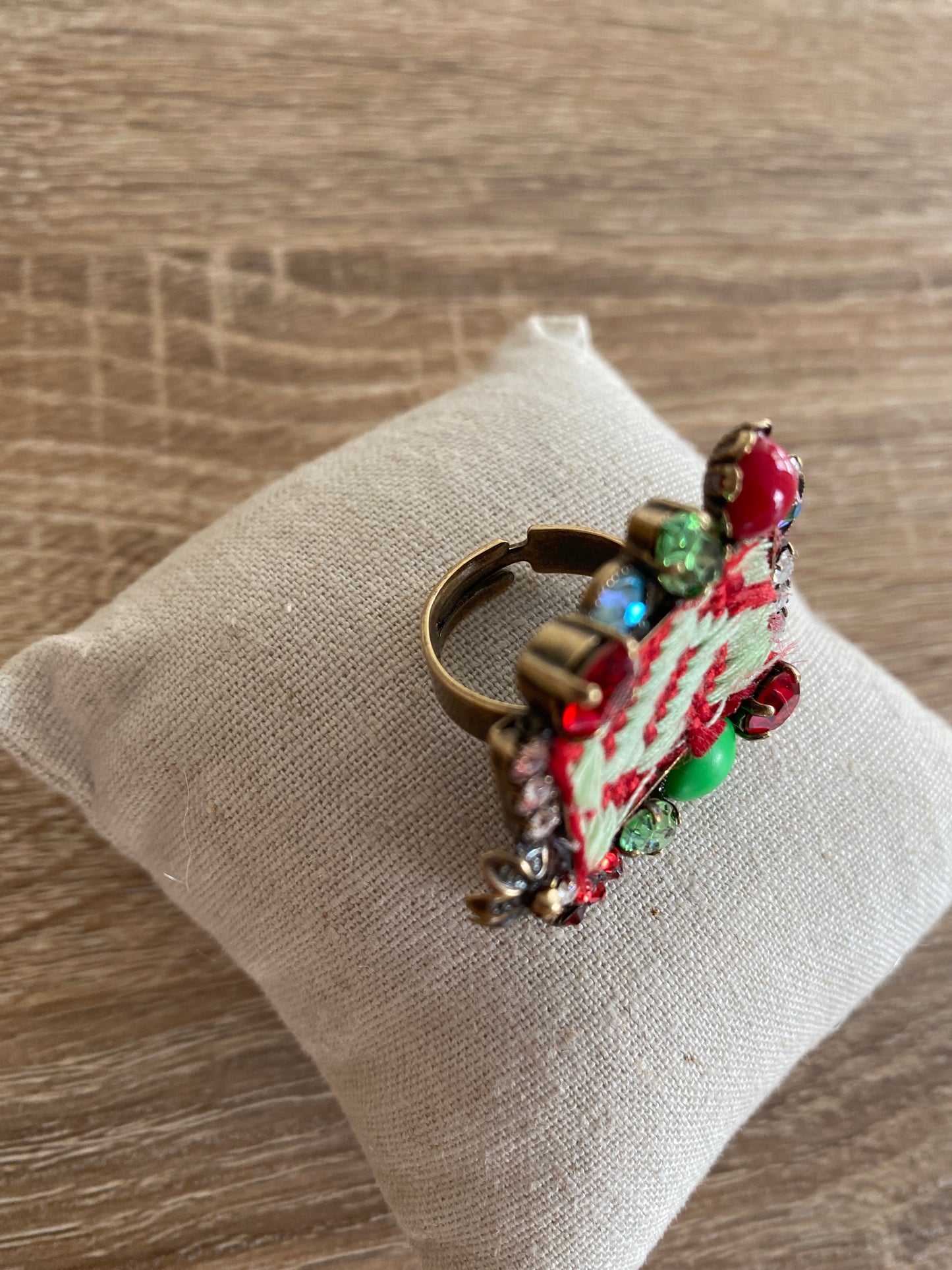 Anelli bronzo con strass e perle DIMITRIADIS