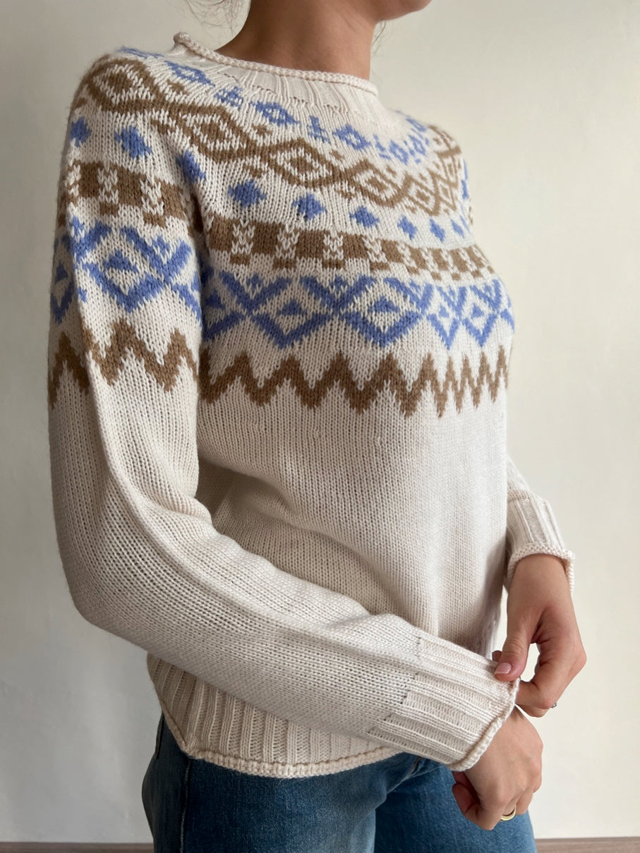 Maglia girocollo con stampe geometriche art. 981 UNA SU 10