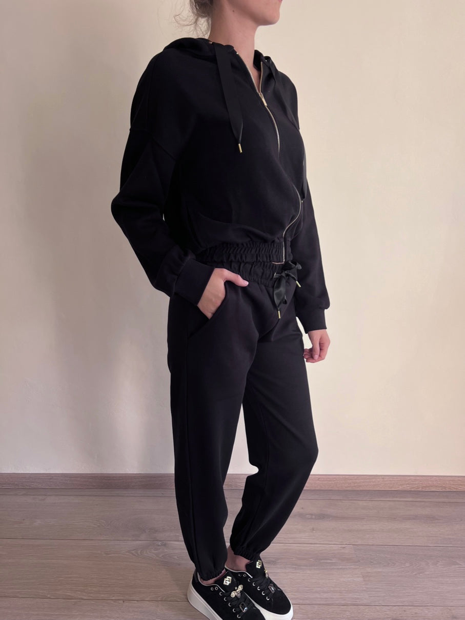 Felpa tuta con cappuccio e cerniera 24054 LUIGIA BUFO