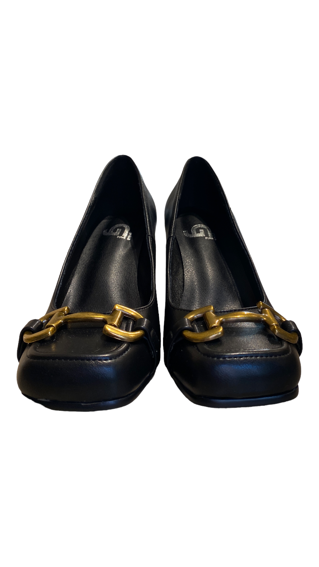 Scarpe con tacco punta squadrata GU160 GOLD&GOLD