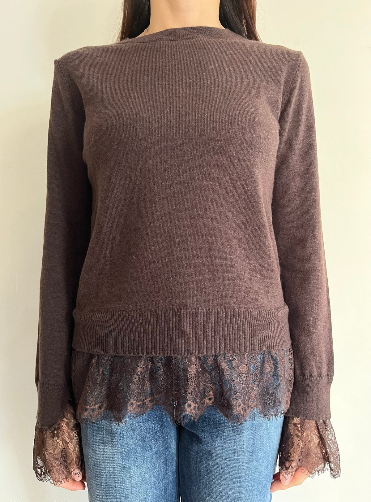 Maglia con inserti in pizzo D82636. MOTEL