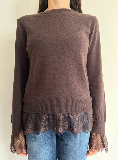 Maglia con inserti in pizzo D82636. MOTEL