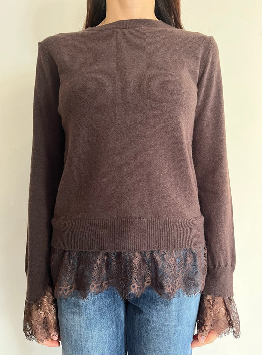 Maglia con inserti in pizzo D82636. MOTEL