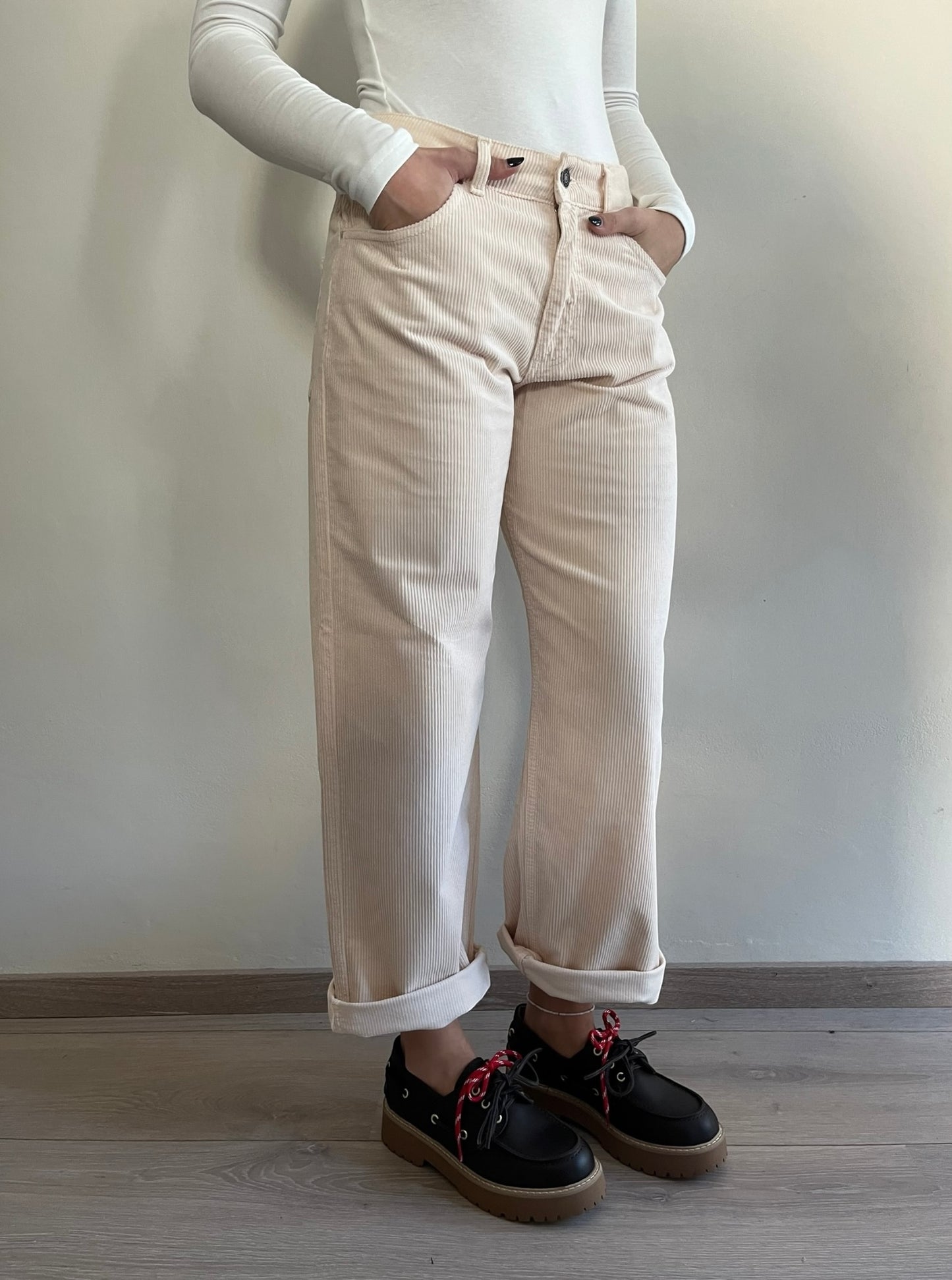 Pantalone boy-fit in velluto art. DIANA-12 GSD