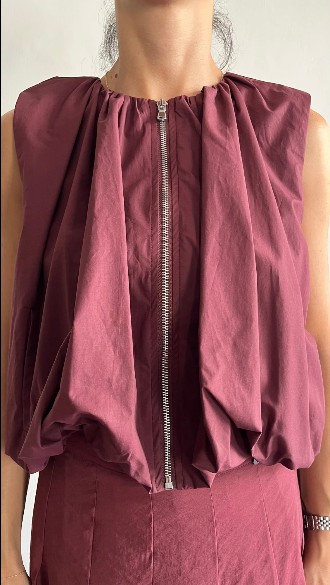 Gilet con zip a palloncino art.LAITRAA Dixie