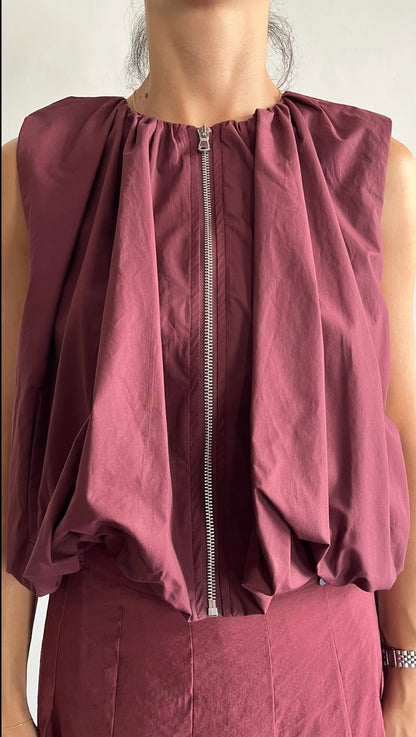 Gilet con zip a palloncino art.LAITRAA Dixie